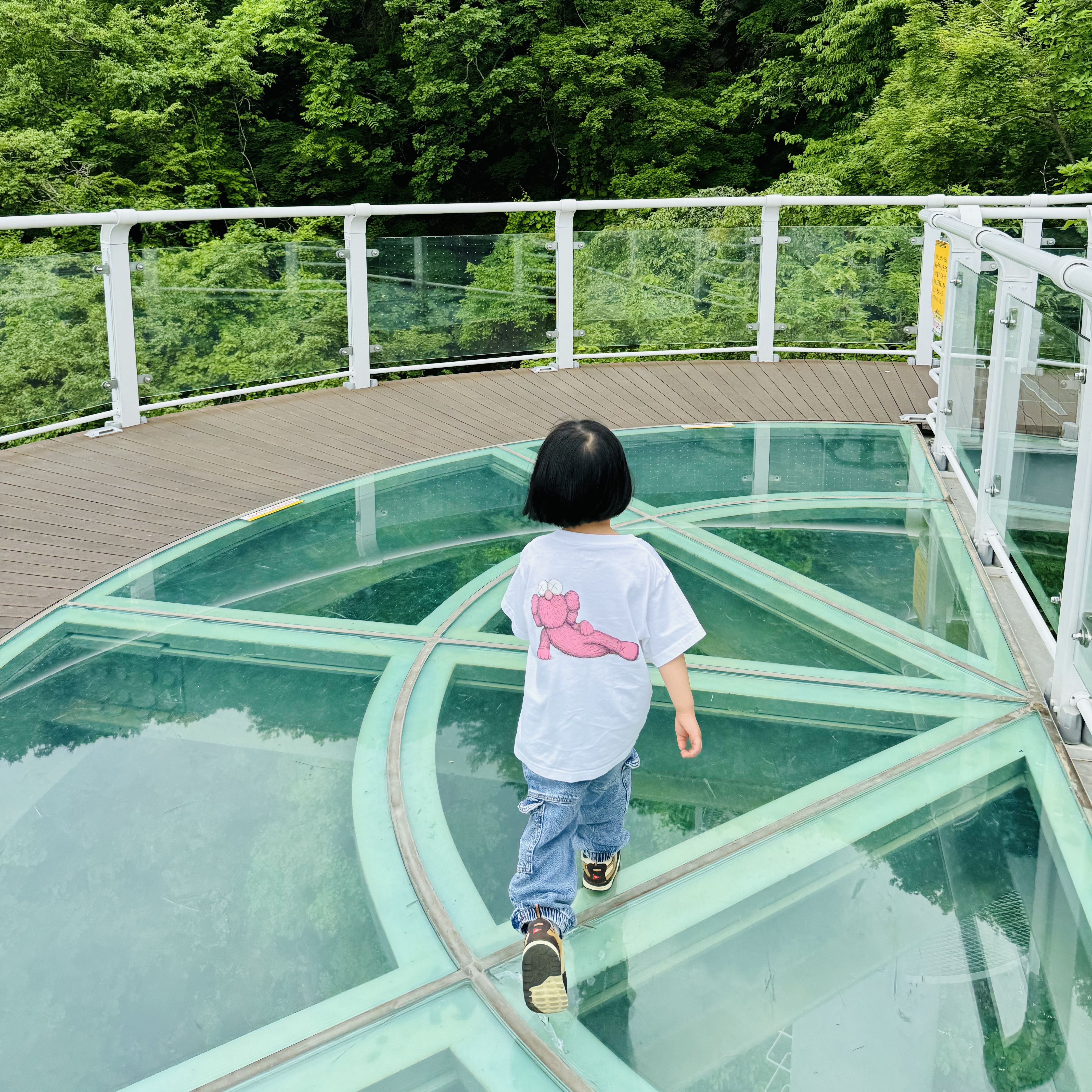 (Kids) Uniqlo UT x Kaws Short Sleeve Graphic T-Shirt White, (TD) Nike x Travis Scott Air Max 1 Cact.us Brown 착용 스타일 - 7