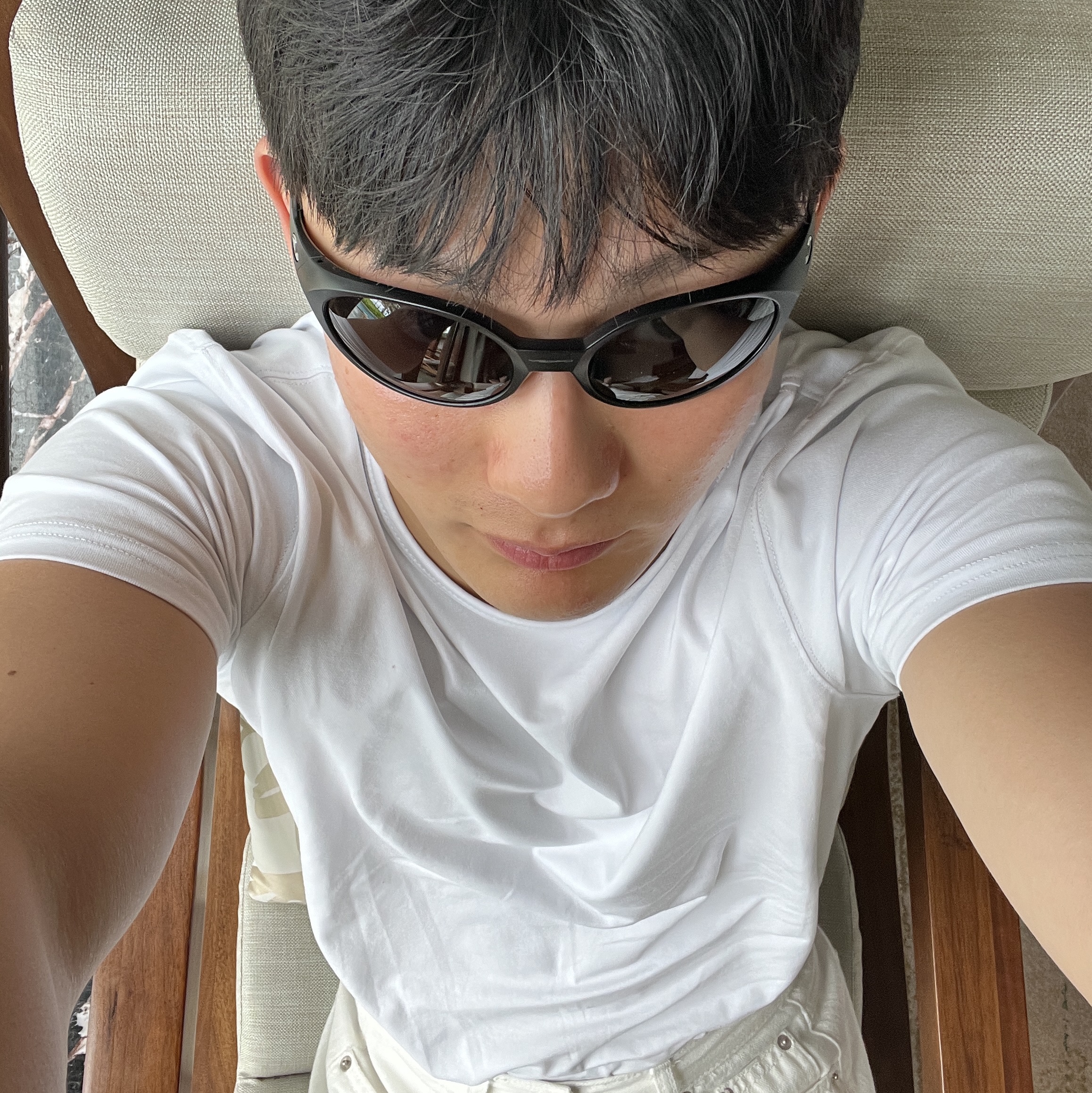 Oakley Eye Jacket Redux Matte Black Frame Prizm Grey Lenses High Bridge Fit 착용 스타일
