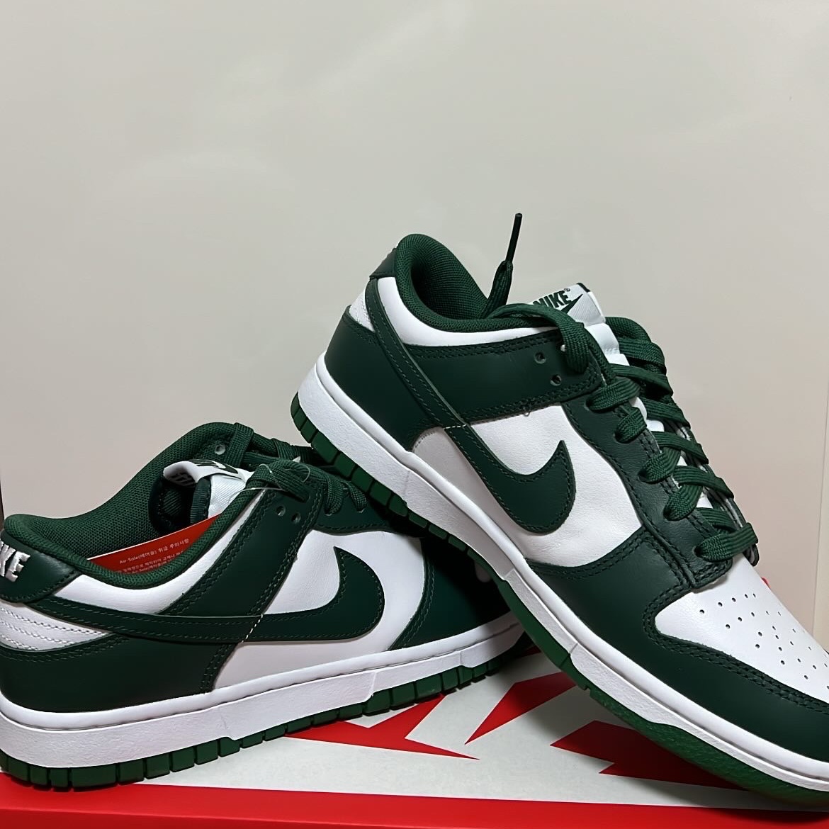 Nike Dunk Low Retro Varsity Green 착용 스타일