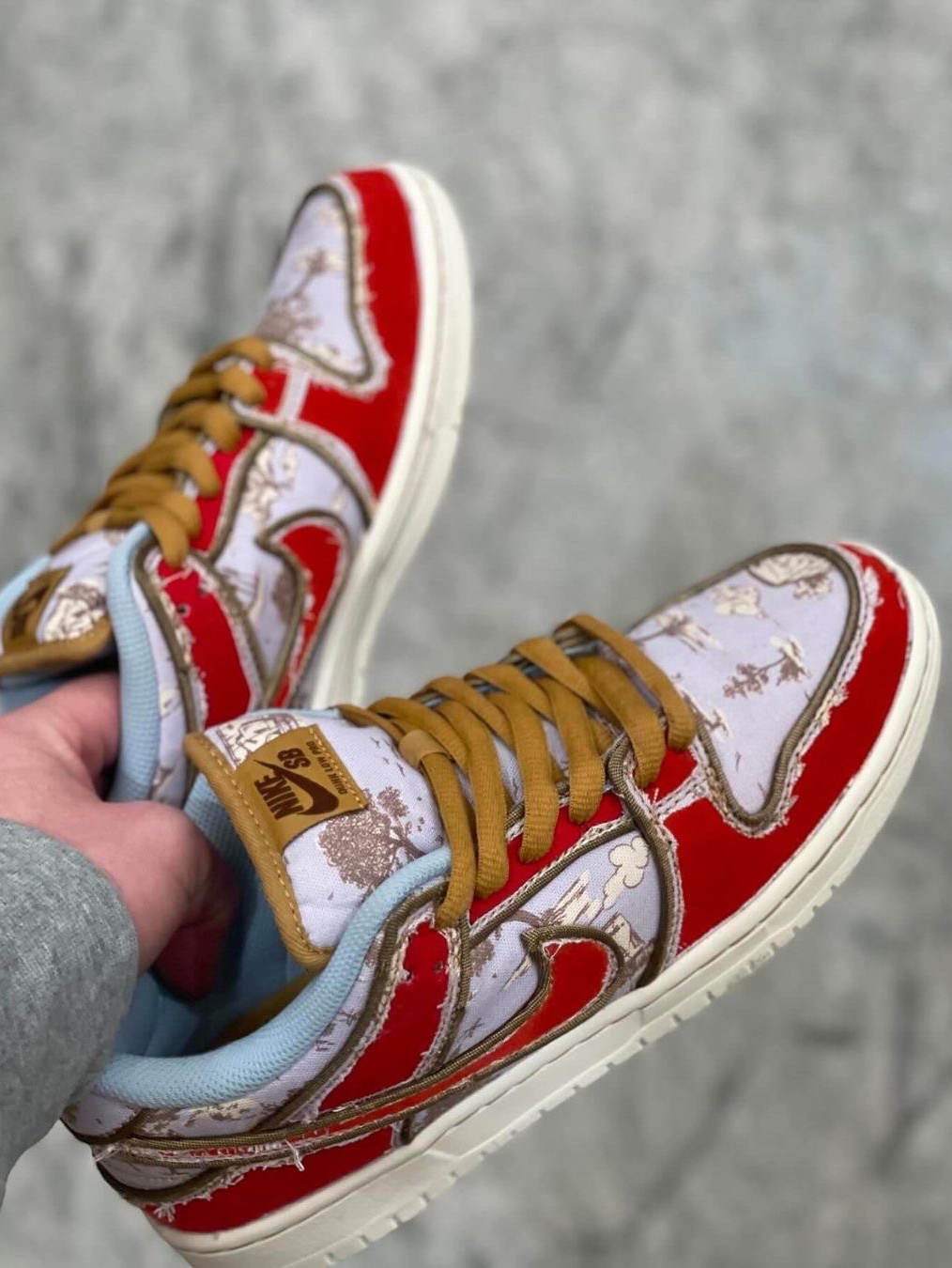 Nike SB Dunk Low Pro Premium Toile 착용 스타일 - 2