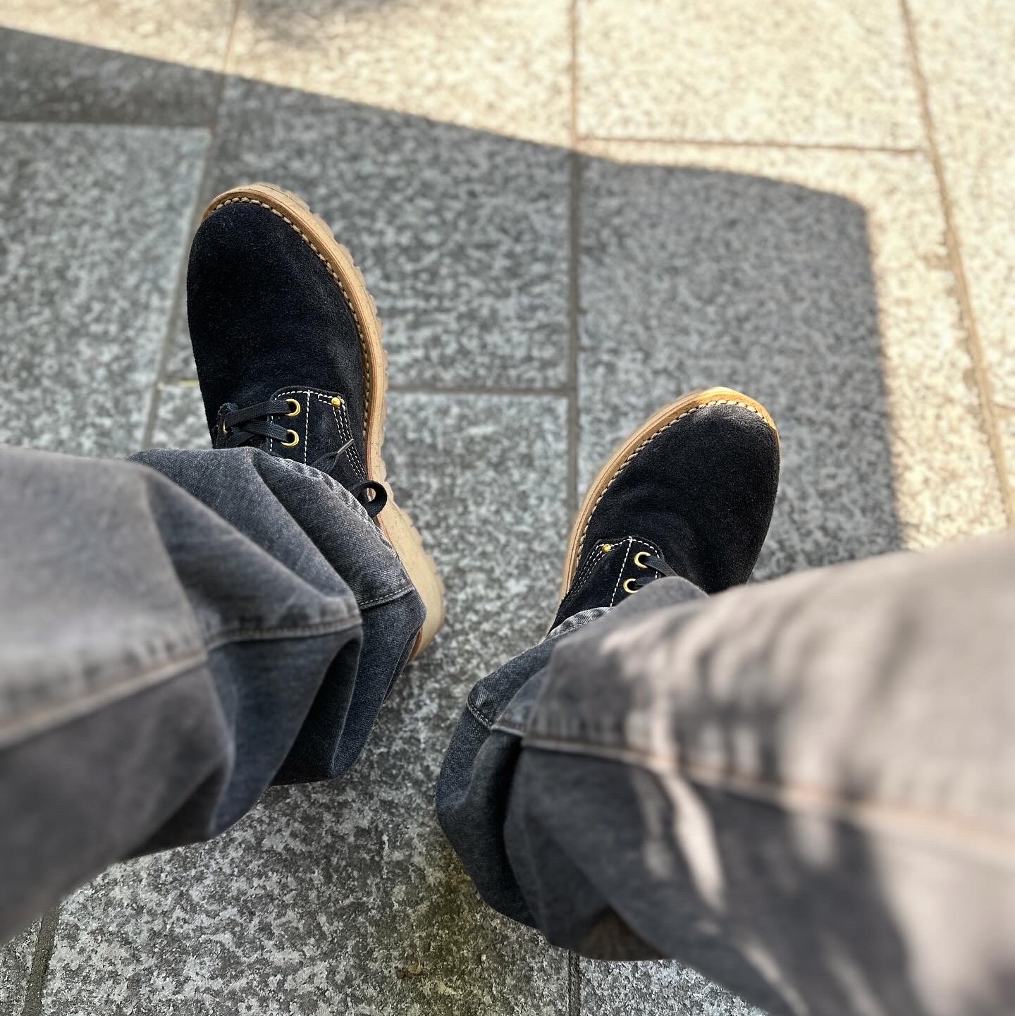 Saint Mxxxxxx Zip Parka Damage Black, Kapital 14 oz. Denim 5P Monkey Cisco Gemstone Pants Black 착용 스타일 - 4