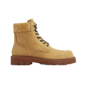 (W) Bottega Veneta Haddock Lace Up Ankle Boot Ochre Rubber