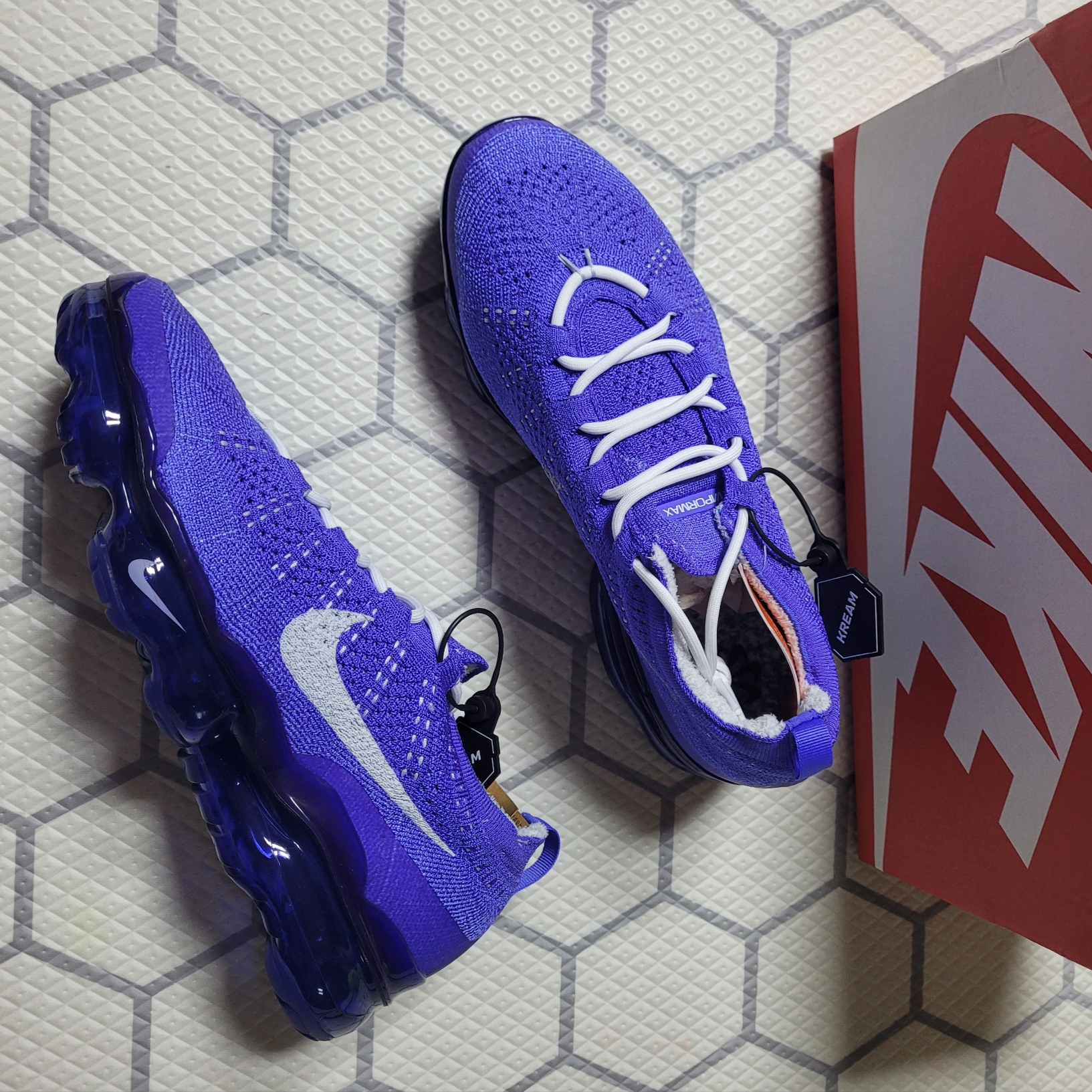 Nike Air Vapormax 2023 Flyknit Light Ultramarine Pure Platinum 착용 스타일