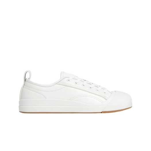 Bottega Veneta Vulcan Leather Sneaker Optic White