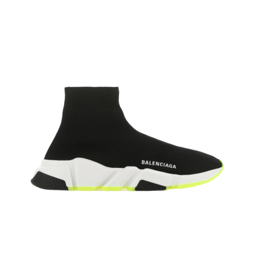 (W) Balenciaga Speed Trainer Black Neon Yellow