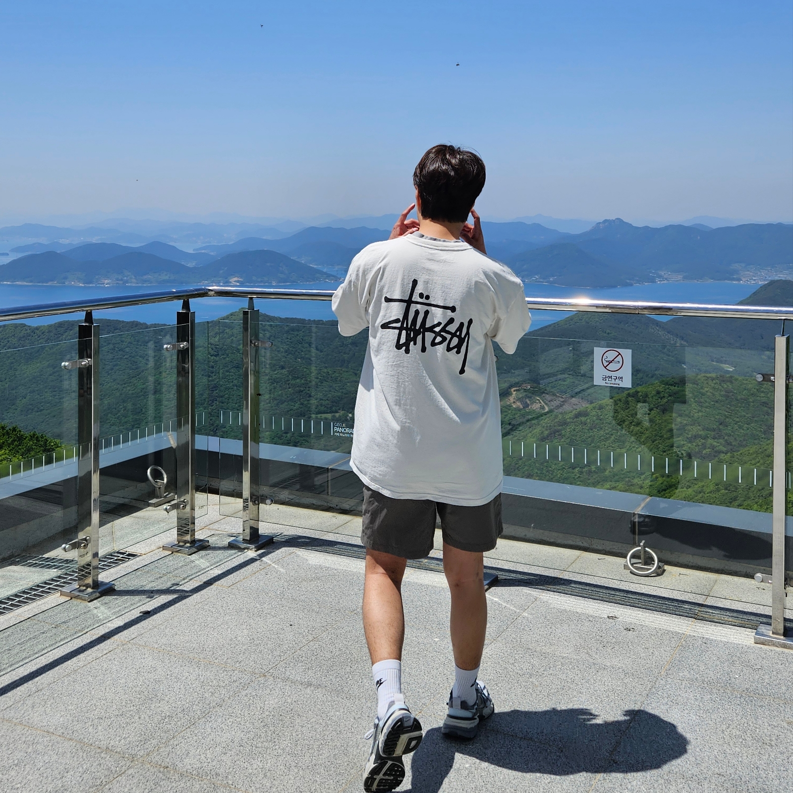 Stussy Basic Stussy Pigment Dyed T-Shirt Natural 2024 착용 스타일