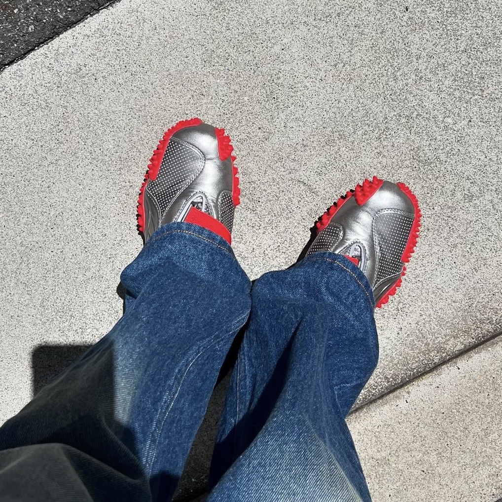 Ottolinger x Puma Women Mostro Lo Aged Silver Red 착용 스타일