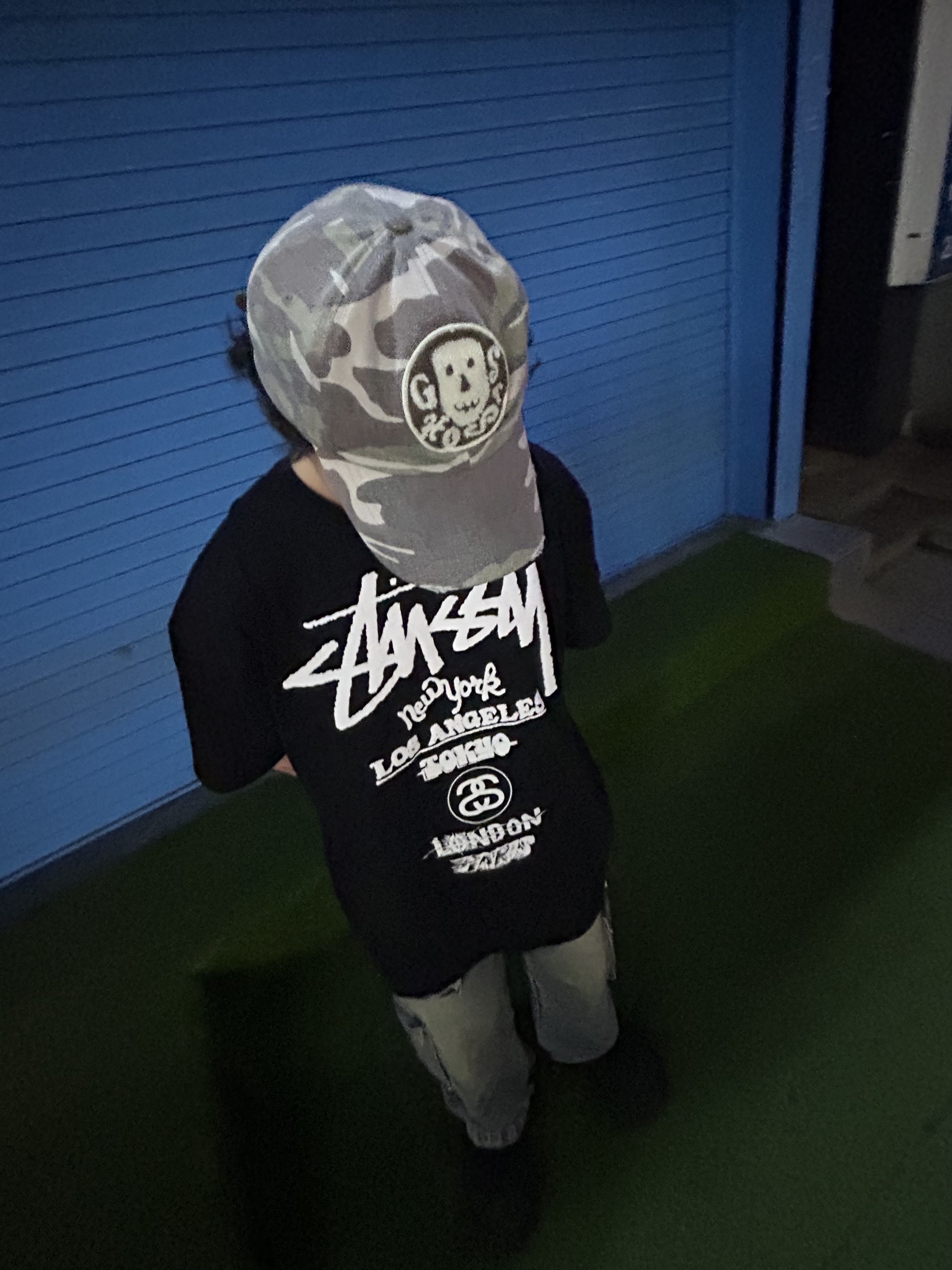 Stussy World Tour T-Shirt Black, Balenciaga Steroid Derby Black 착용 스타일 - 2