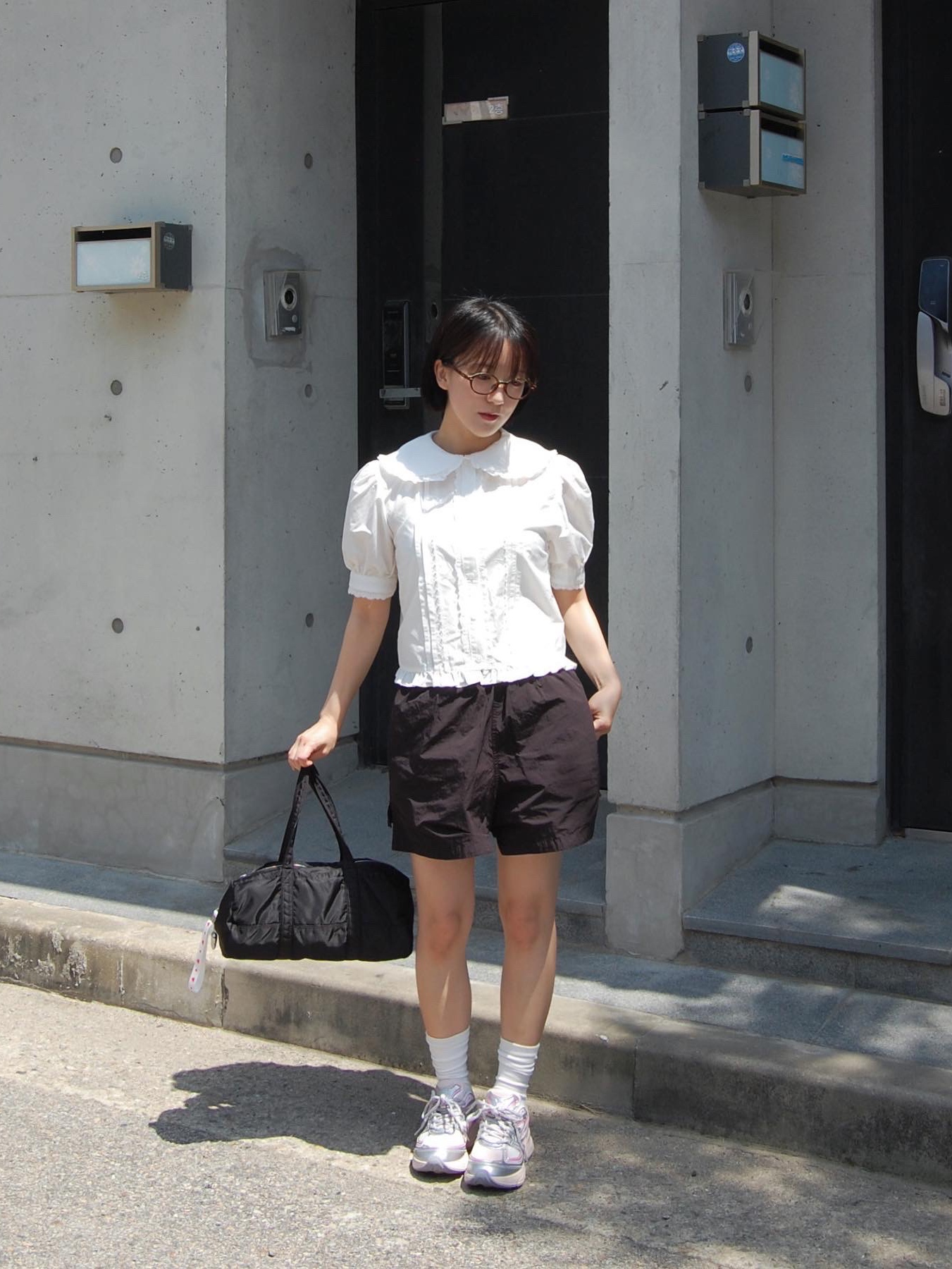 Fila Interun Pink Blossom 착용 스타일 - 4