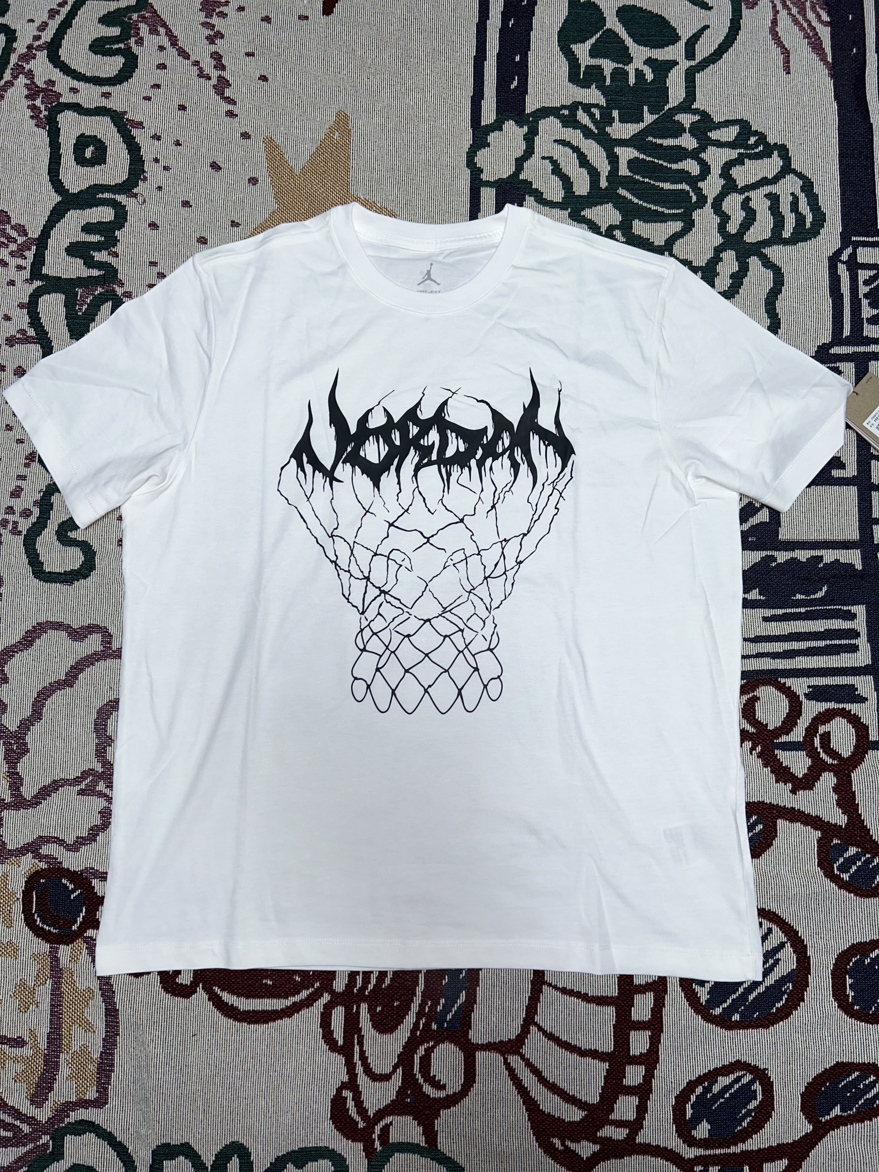Jordan Dri-Fit Sport Graphic T-Shirt White - Asia 착용 스타일 - 2