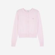 (W) Maison Kitsune Baby Fox Patch Regular Cardigan Pale Pink