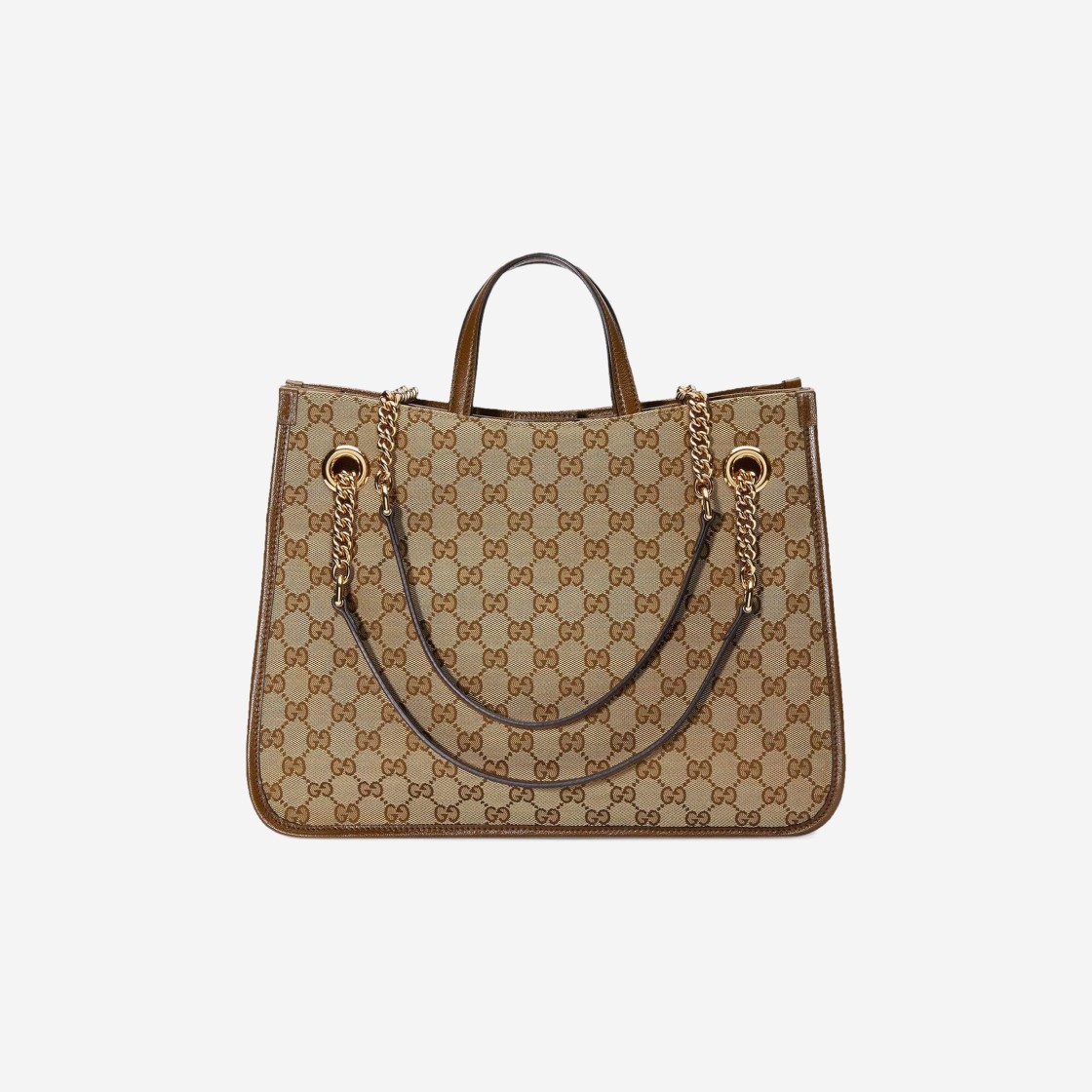 Gucci Horsebit 1955 Medium Tote Bag Beige Ebony GG Supreme 상세 이미지 3