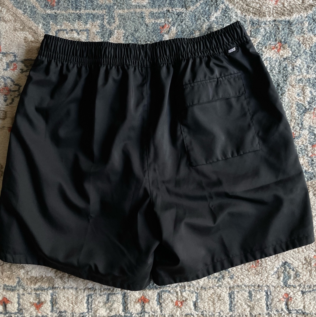Nike NSW Woven Lined Flow Shorts Black - Asia 착용 스타일 - 3