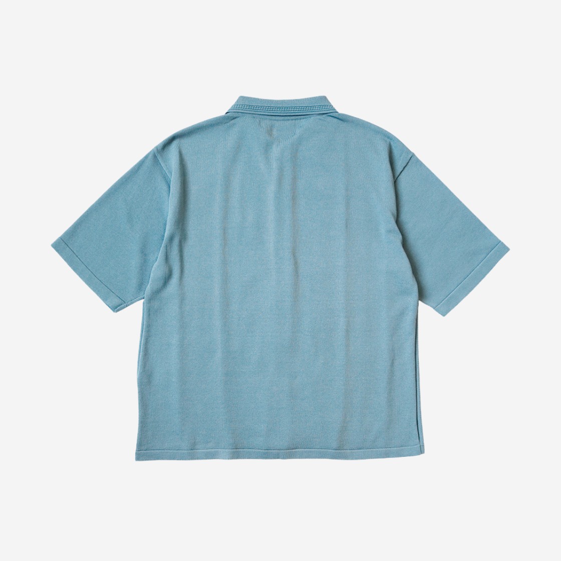 Kapital 14G Cotton Knit Tennessee Aloha Polo Turquoise 상세 이미지 2