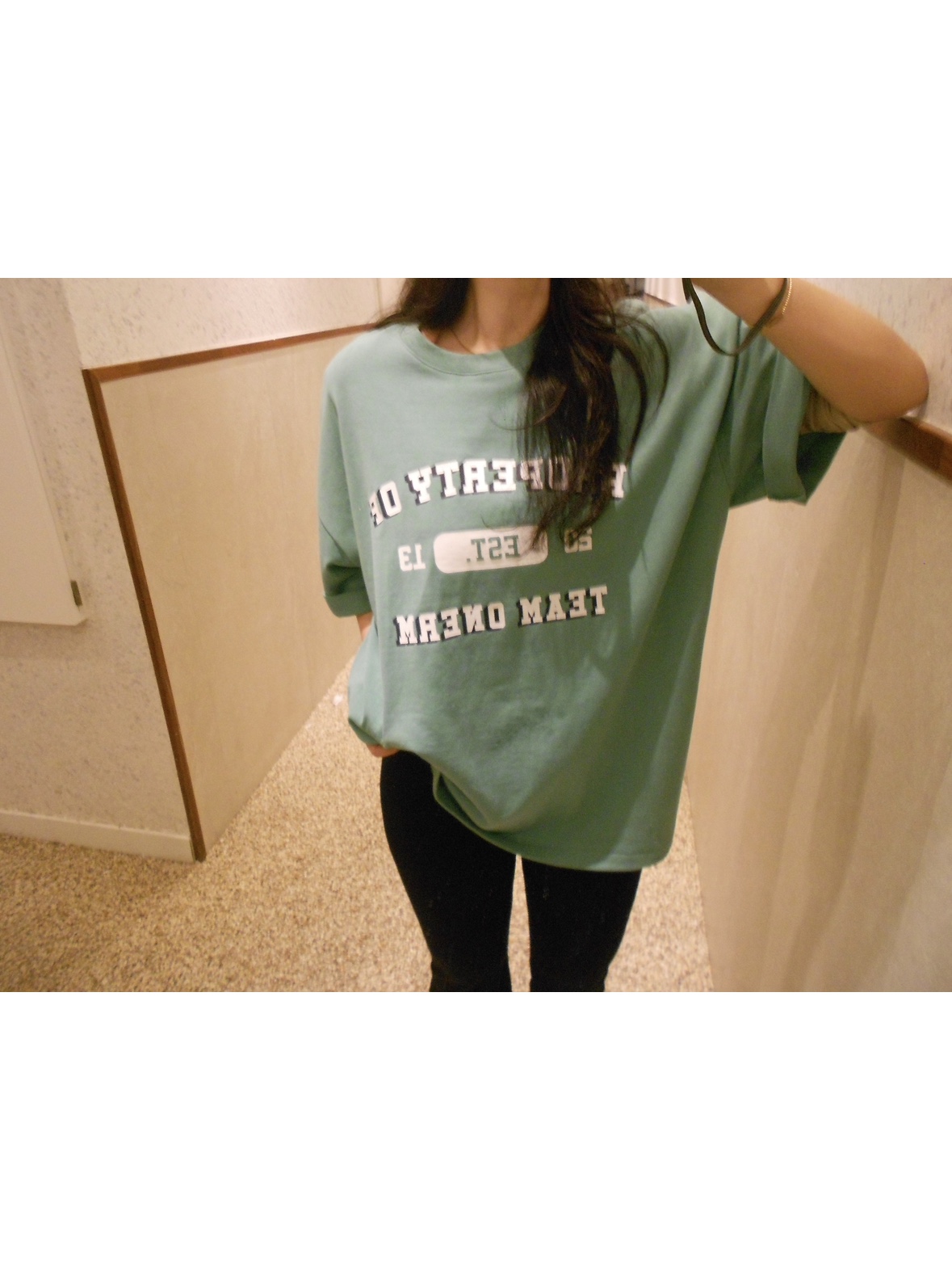 ONERM Team ONERM Overfit T-Shirt Light Khaki 착용 스타일 - 5