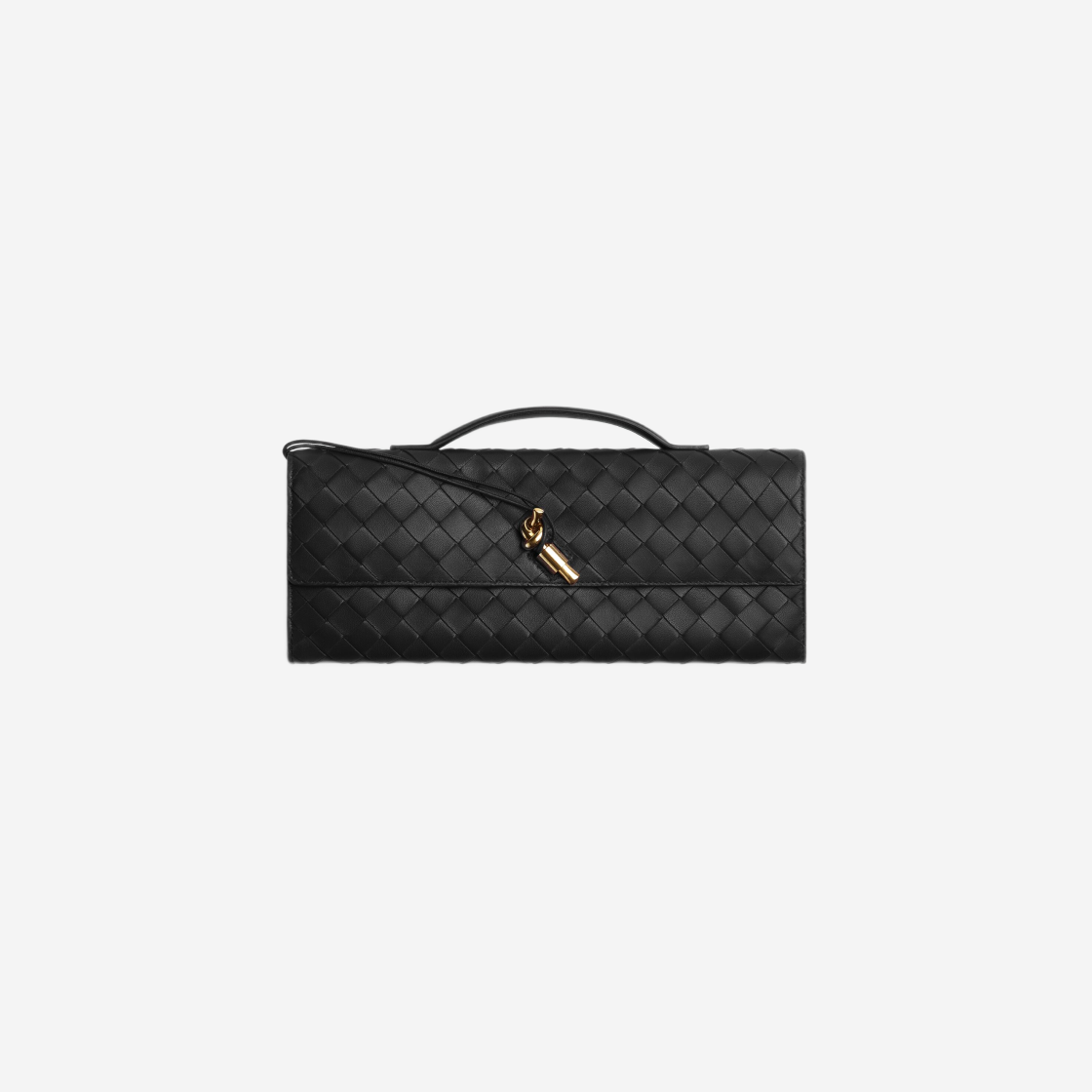 741511VCPP31019 Bottega Veneta Long Clutch Andiamo with Handle Black