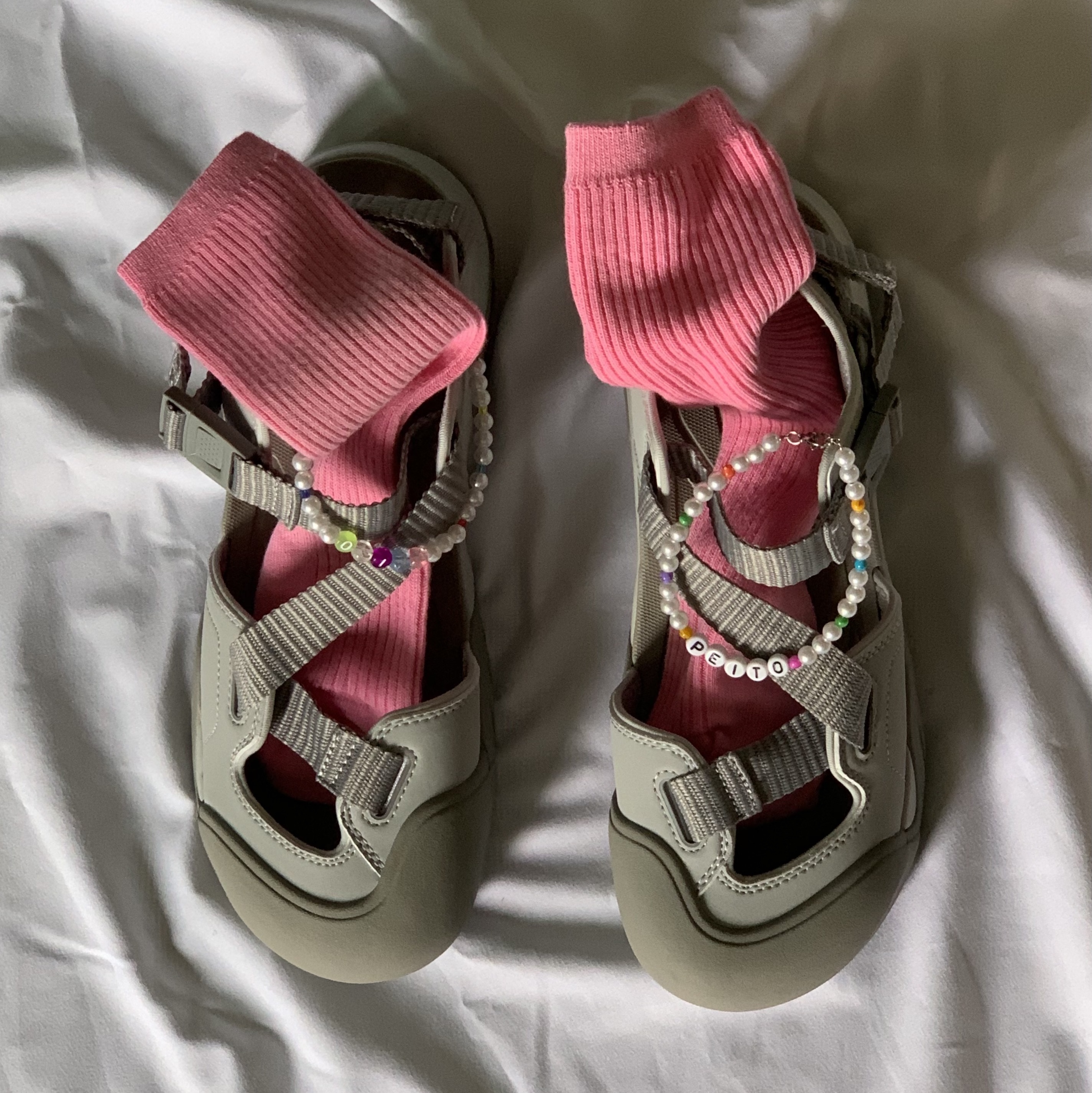 Fila Peito Sandal Grey 착용 스타일 - 9