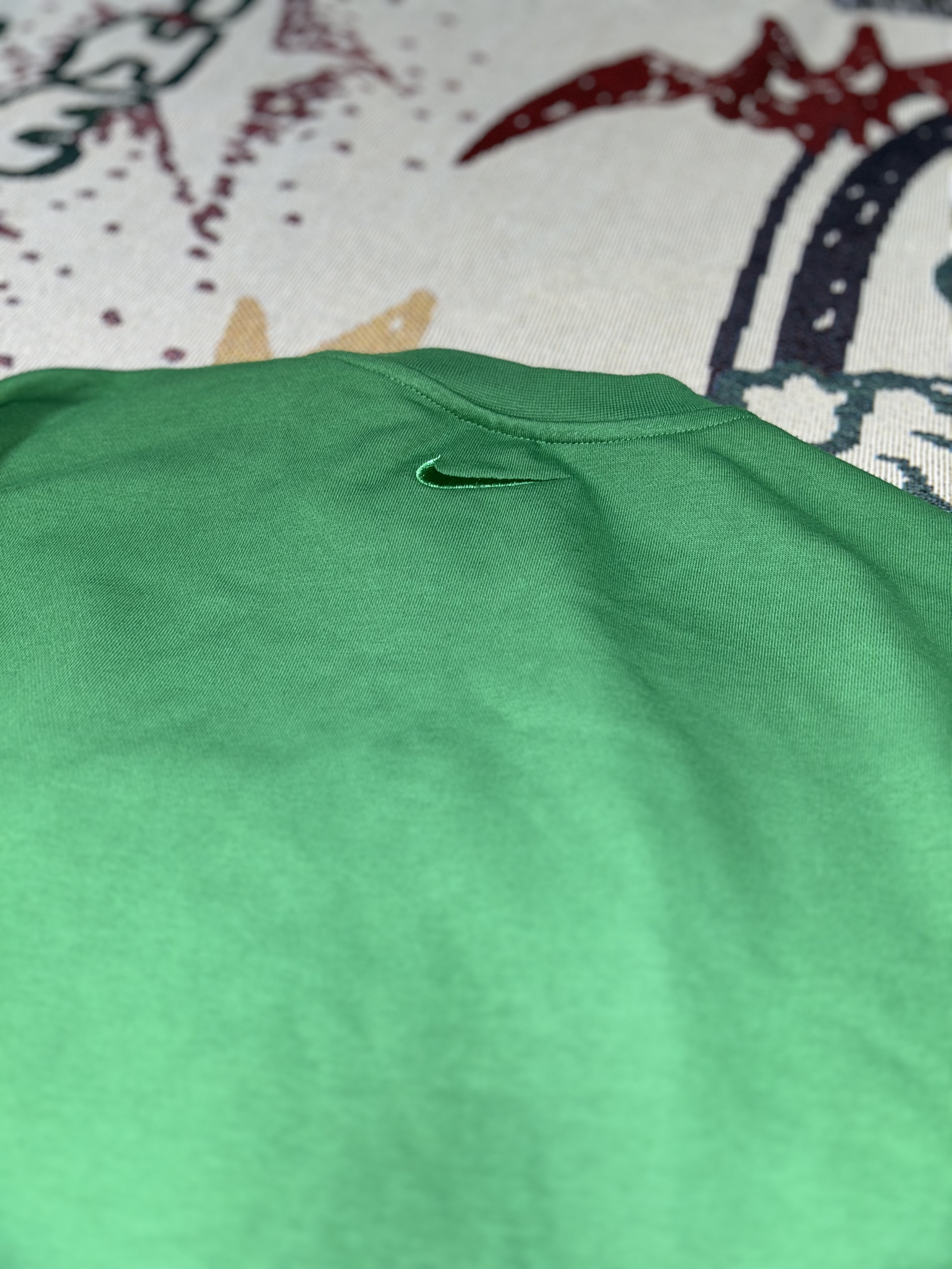 Nike NSW French Terry Crewneck Sweatshirt Aloe Verde - Asia 착용 스타일 - 5