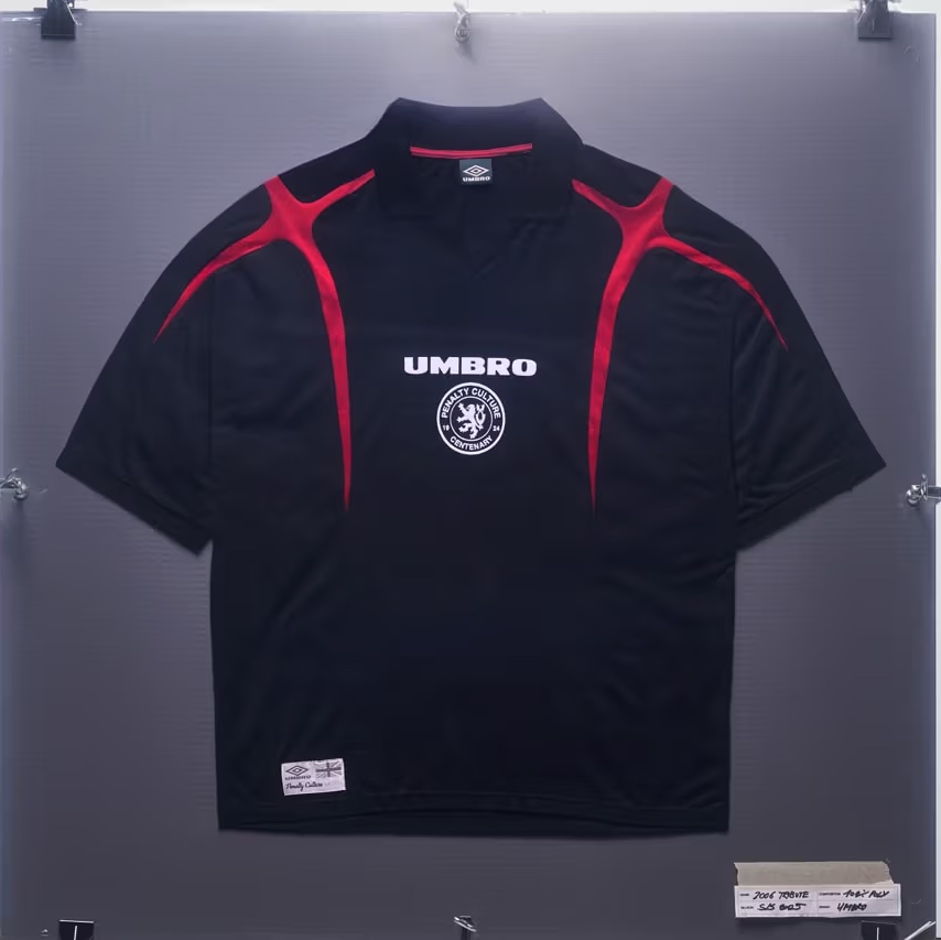 Umbro x Slam Jam Classic England Jersey White, Umbro x Slam Jam Classic England Jersey Black 착용 스타일 - 2