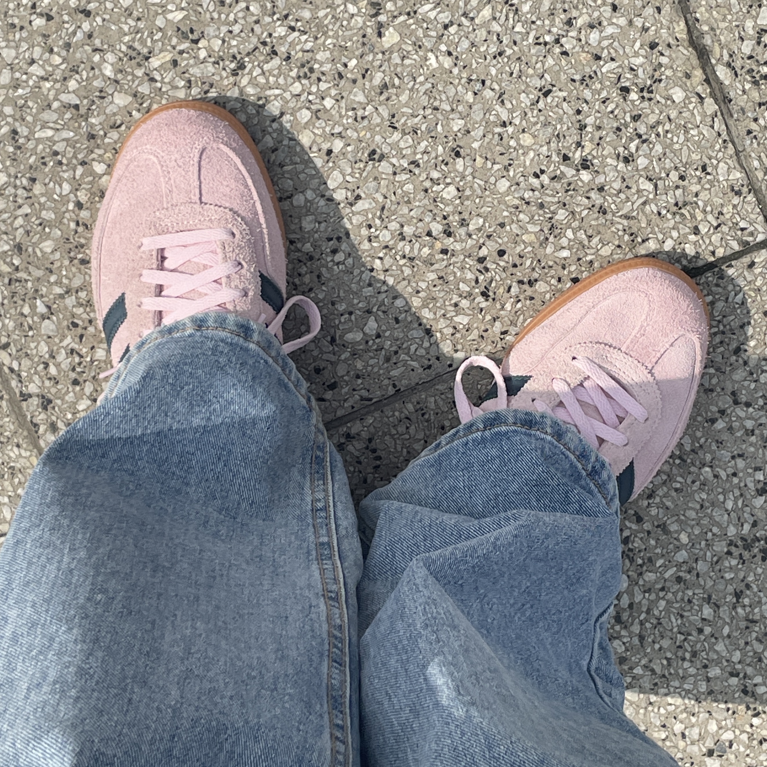 (W) Adidas Spezial Handball Clear Pink 착용 스타일