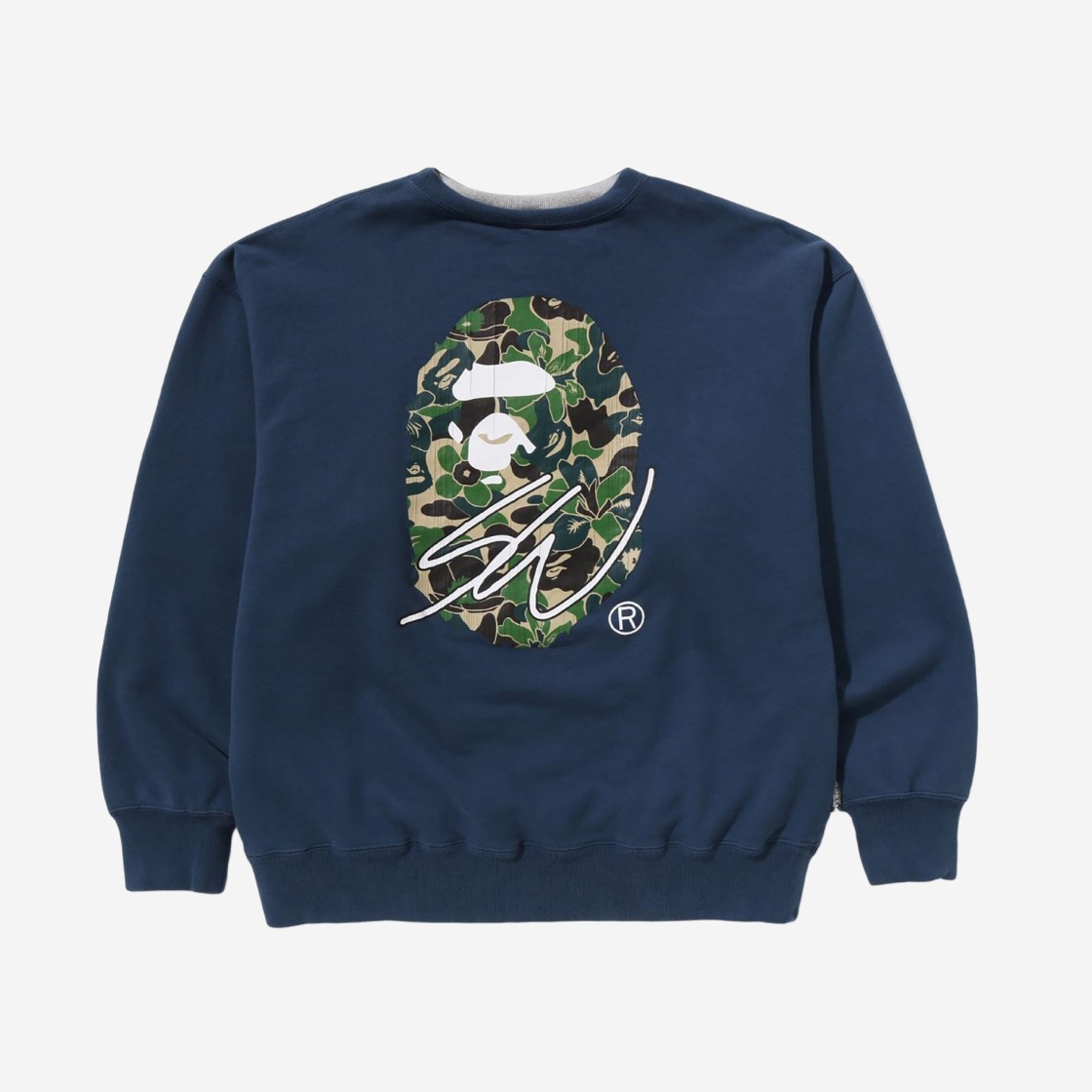 BAPE x Sean Wotherspoon 4Way Crewneck Navy 상세 이미지 1