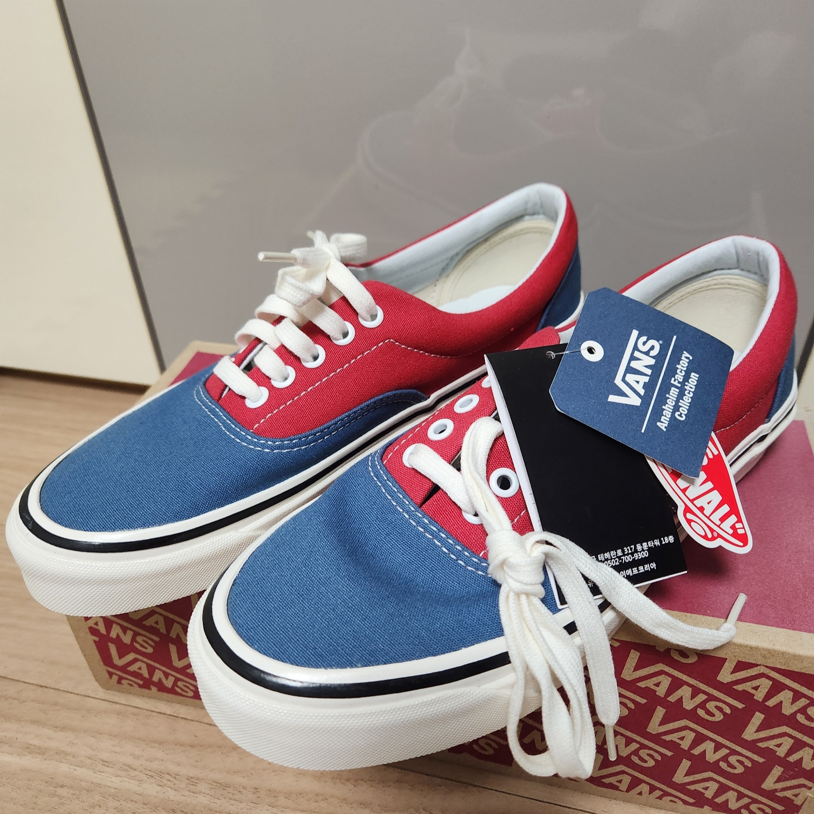 Vans Era 95 DX Anaheim Factory OG Navy 착용 스타일 - 4