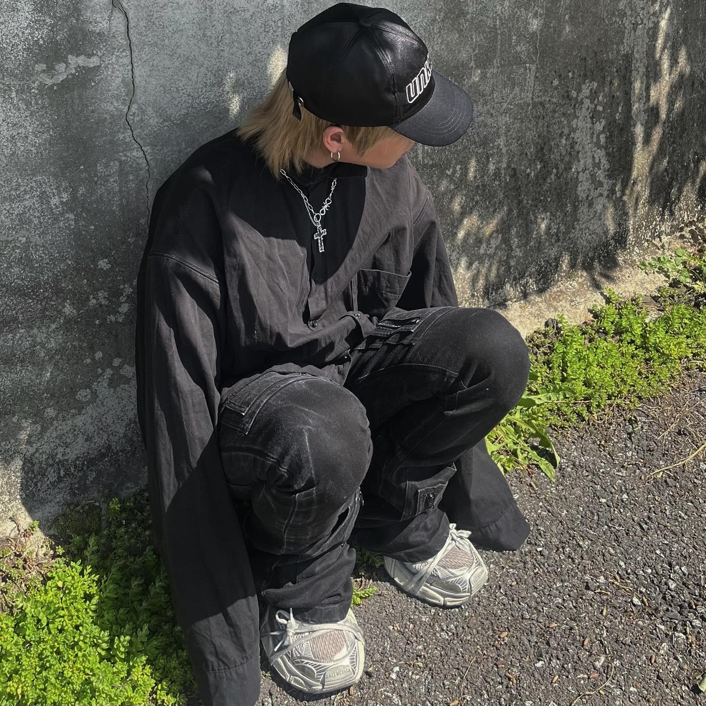 Balenciaga 3XL Sneakers Light Beige 착용 스타일 - 1