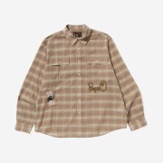 BAPE x Sean Wotherspoon Embroidery Check Shirt Beige