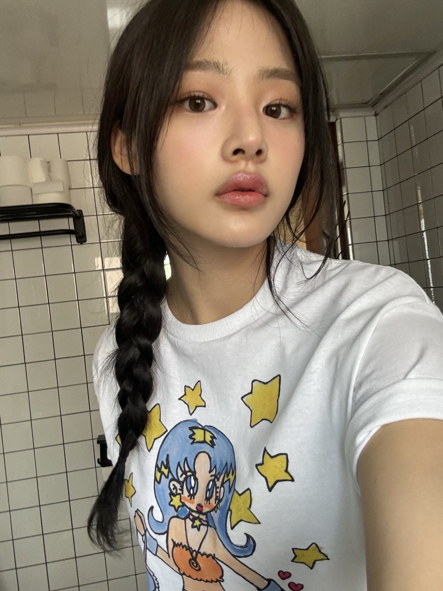 Soulpussycat Soulgirl T-Shirt No. 2 White 착용 스타일 - 2