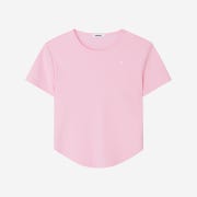 Studiotable Round Hem Simbol Top Soft Pink