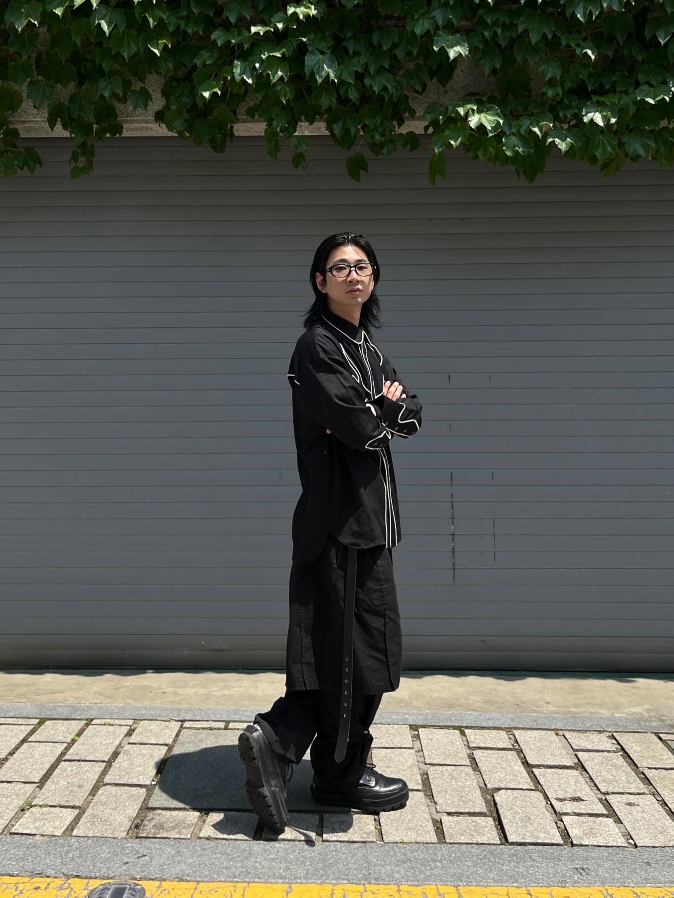 Converse x Ambush Chuck Taylor All Star Duck Boot Black 착용 스타일 - 3