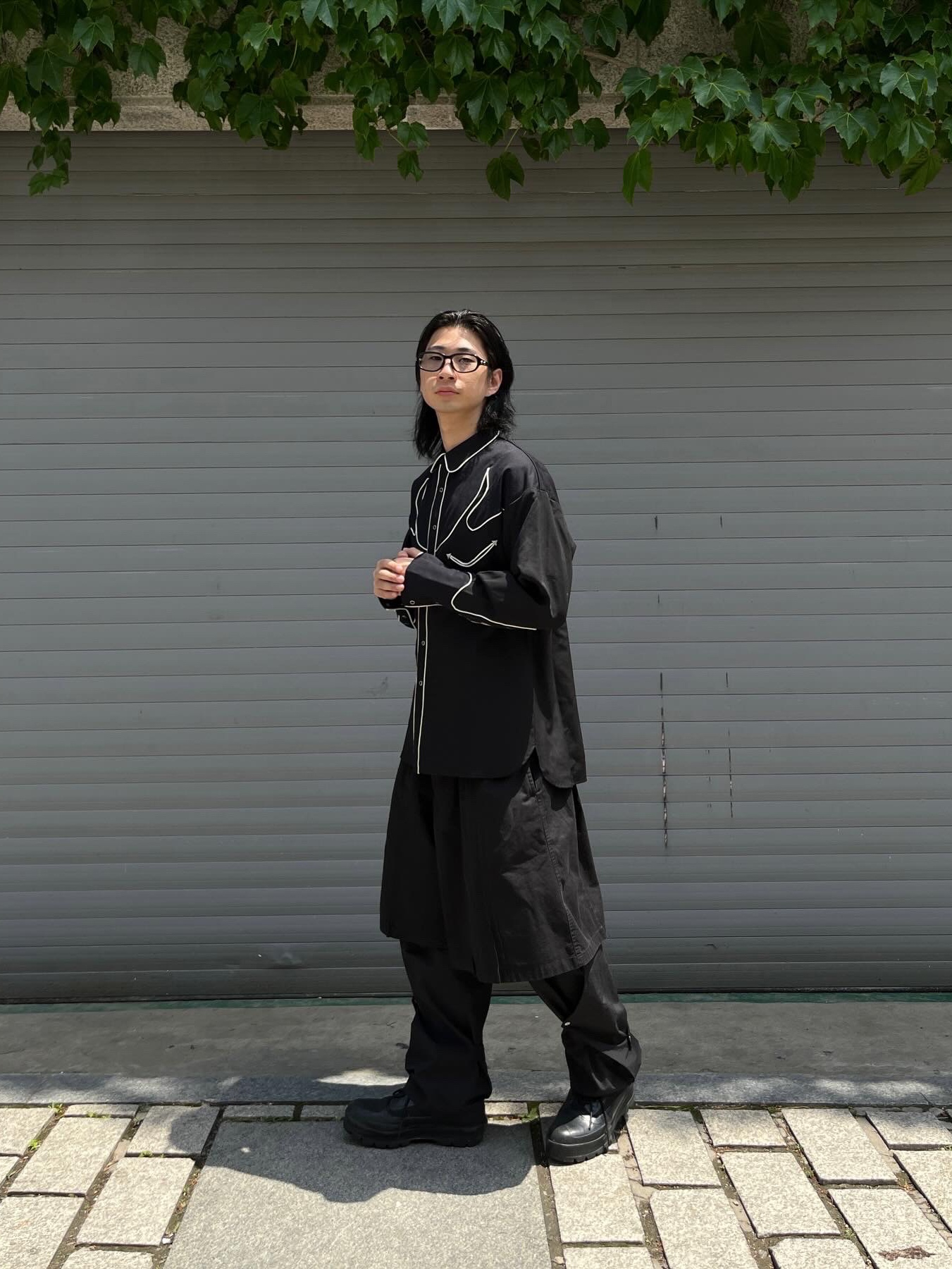 Converse x Ambush Chuck Taylor All Star Duck Boot Black 착용 스타일 - 4