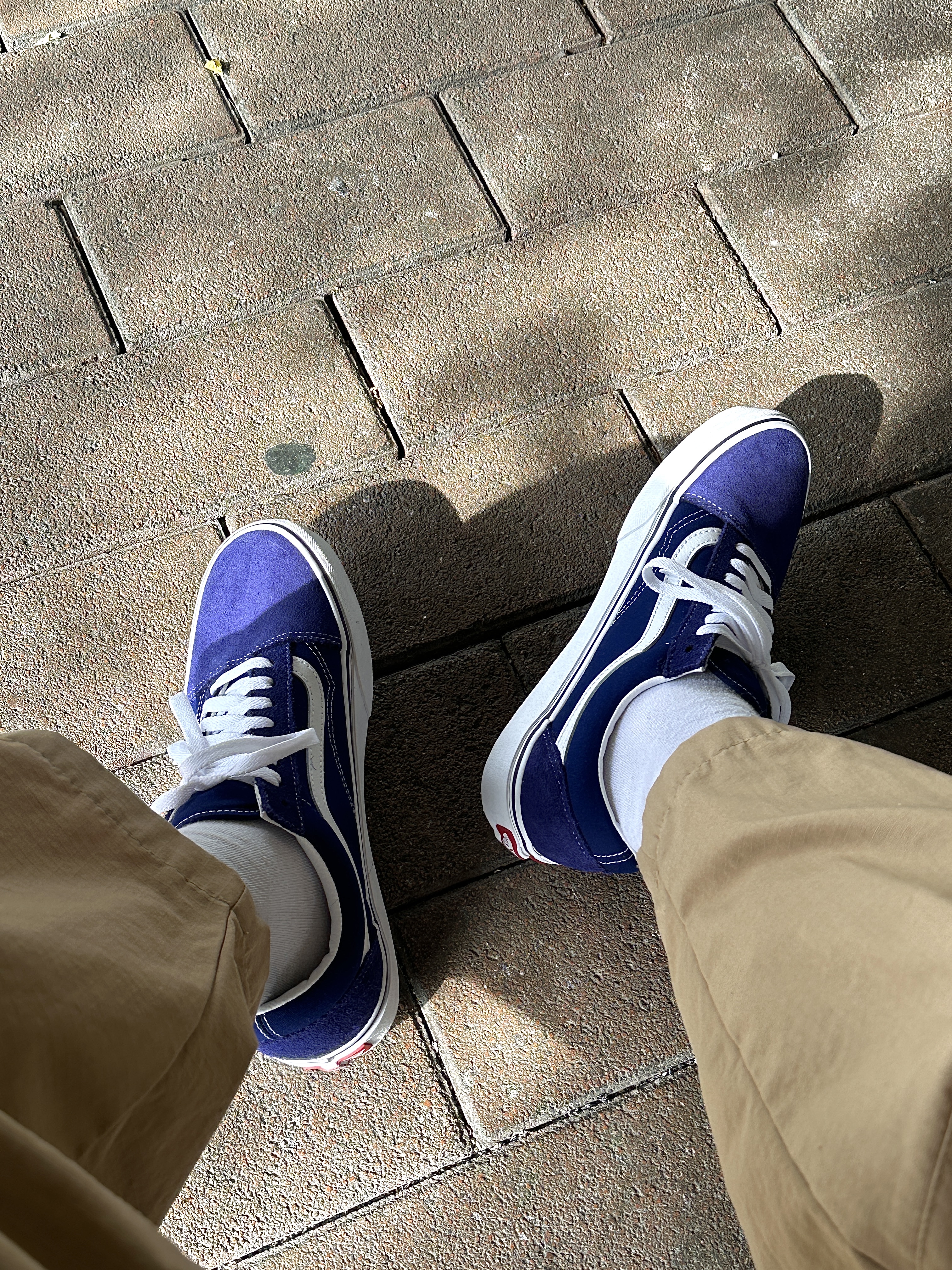 Vans Old Skool Color Theory Beacon Blue 착용 스타일 - 1