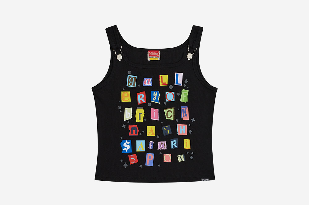 Safarispot 1/2 Stickerpack Suspenders Sleeveless Black 상세 이미지 1
