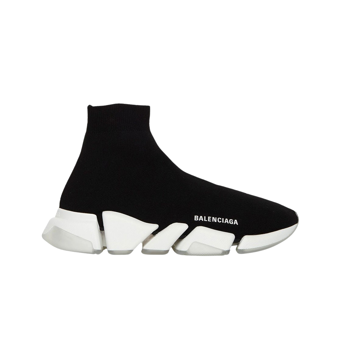 (W) 발렌시아가 스피드 2.0 트랜스패런트 솔 블랙 화이트((W) Balenciaga Speed 2.0 Transparent Sole Black White) - 1