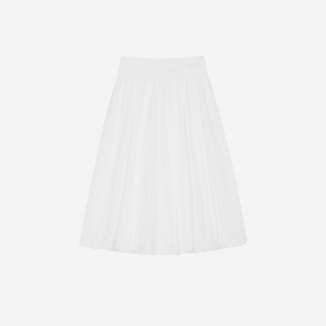 (W) Deinet Flare Long Skirt in White 상세 이미지 2