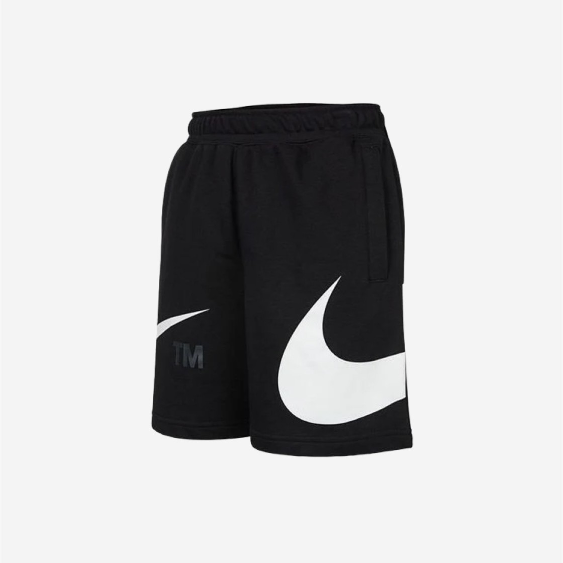 Nike NSW Swoosh French Terry Shorts Black - Asia 상세 이미지 1