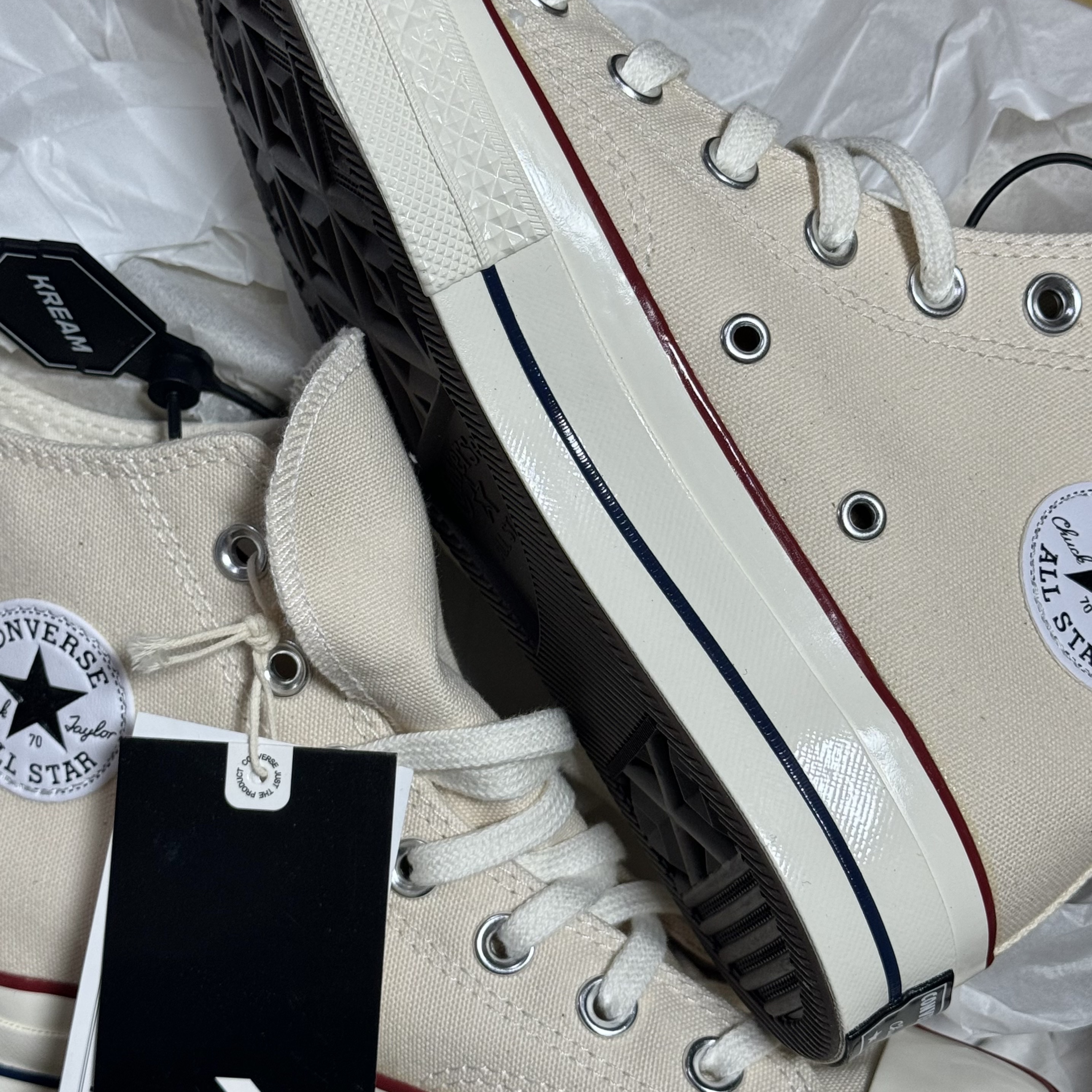 Converse Chuck 70 High Parchment 착용 스타일
