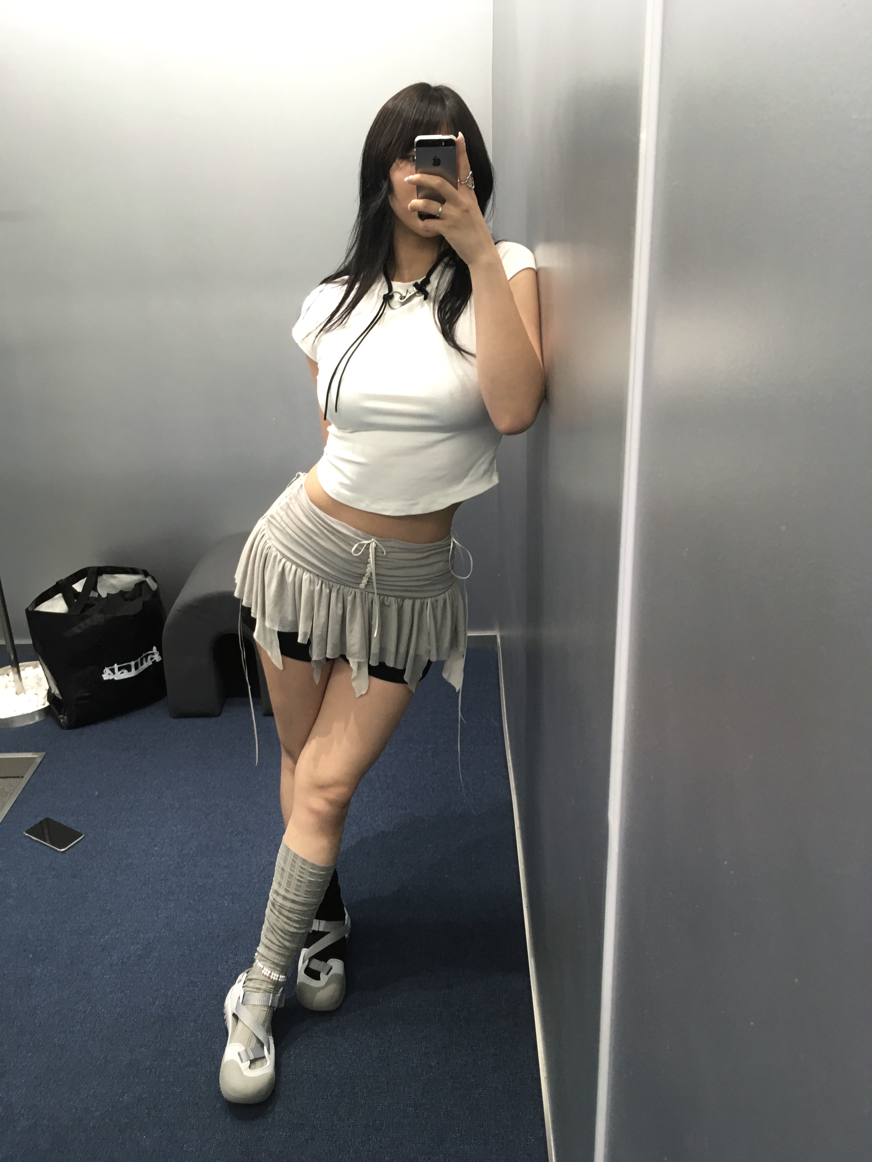 Fila Peito Sandal Grey 착용 스타일 - 2