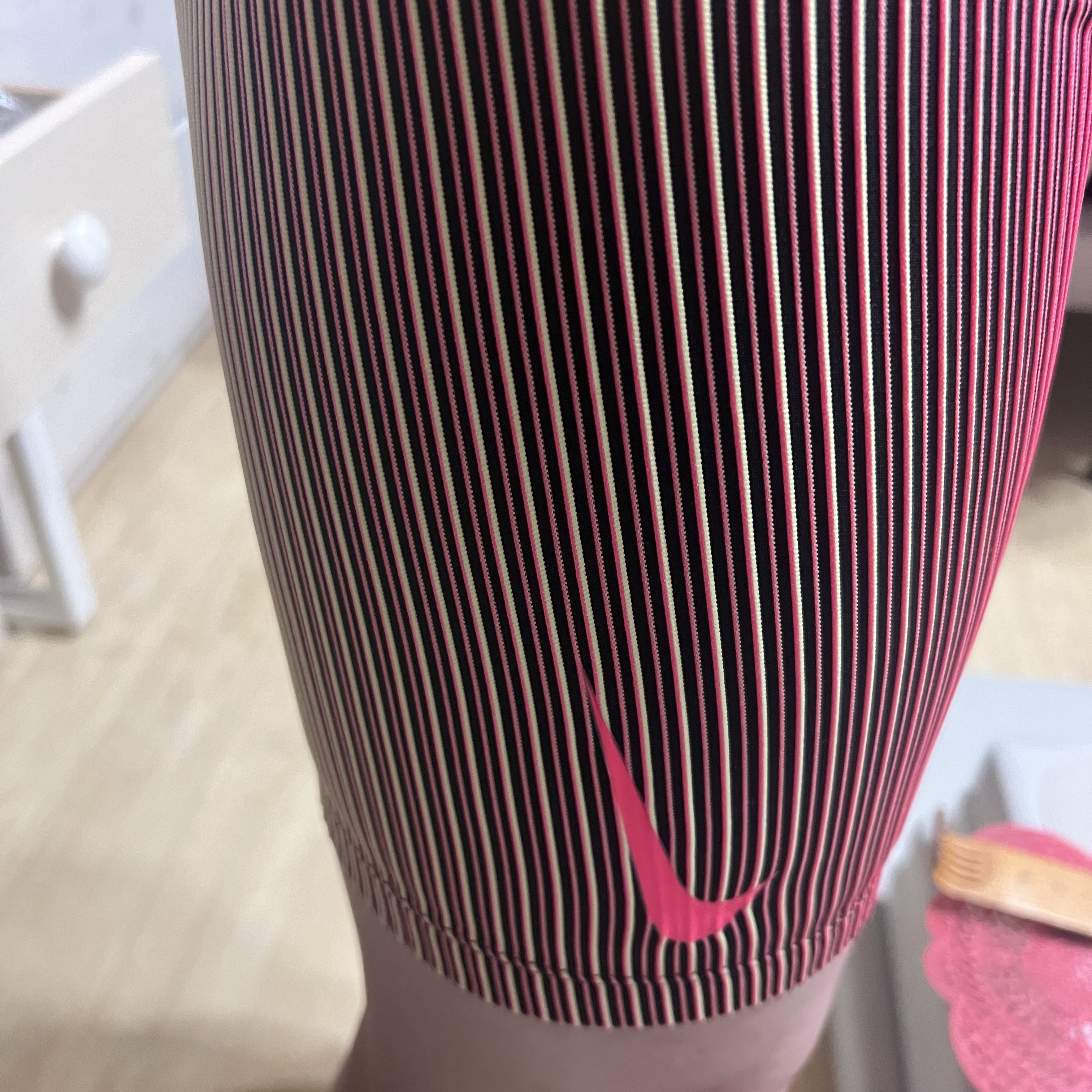 Nike Dri-Fit ADV Aeroswift Half Racing Tights Black Hyper Pink - Asia 착용 스타일