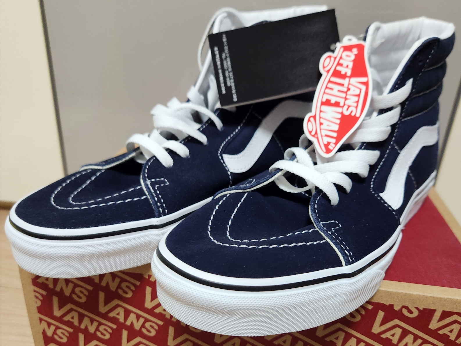Vans Sk8-Hi Parisian Night True White 착용 스타일 - 2