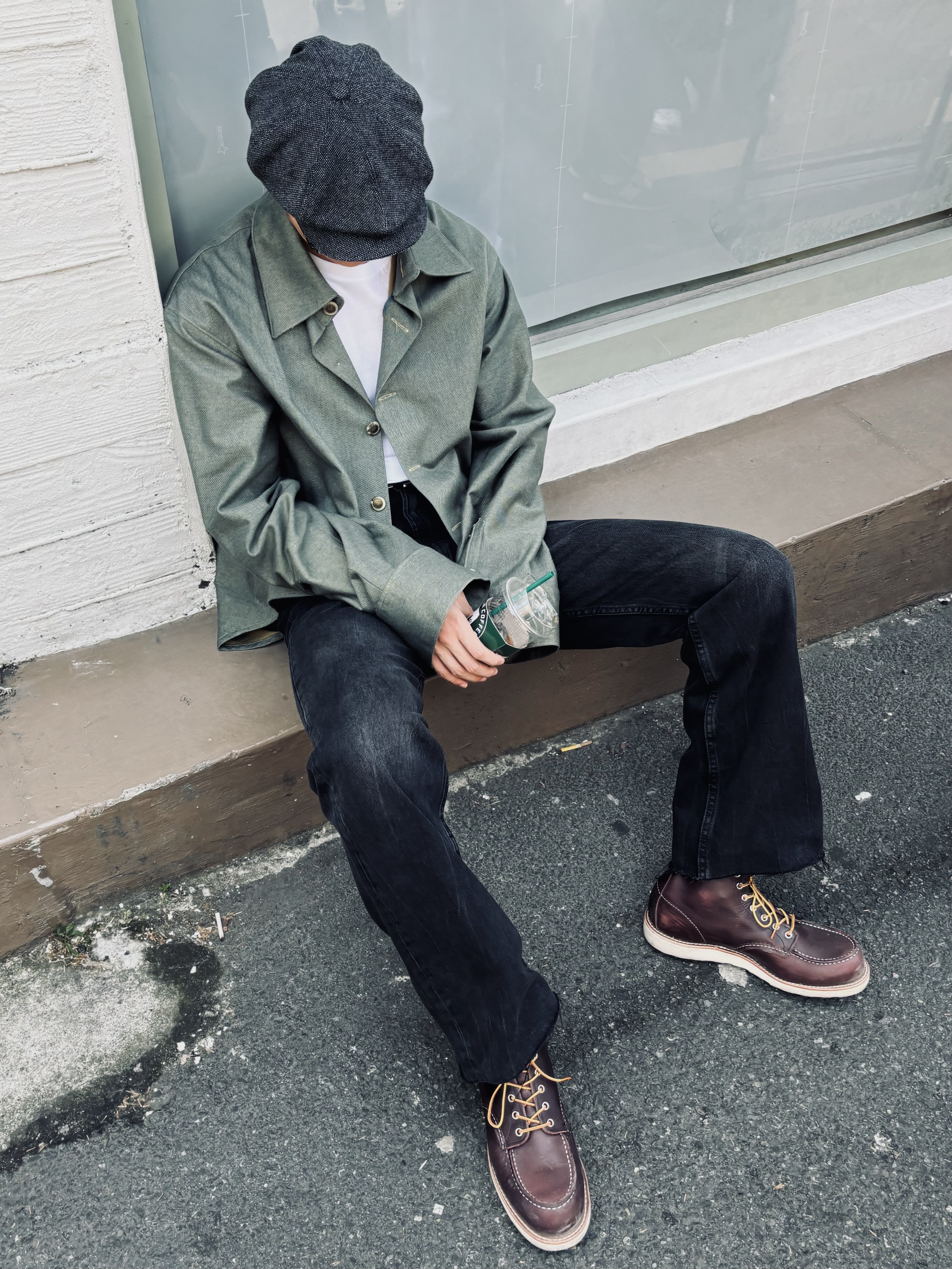 Red Wing 6 Inch Classic Moc Toe 8847 Black Cherry Excalibur - D 착용 스타일 - 1