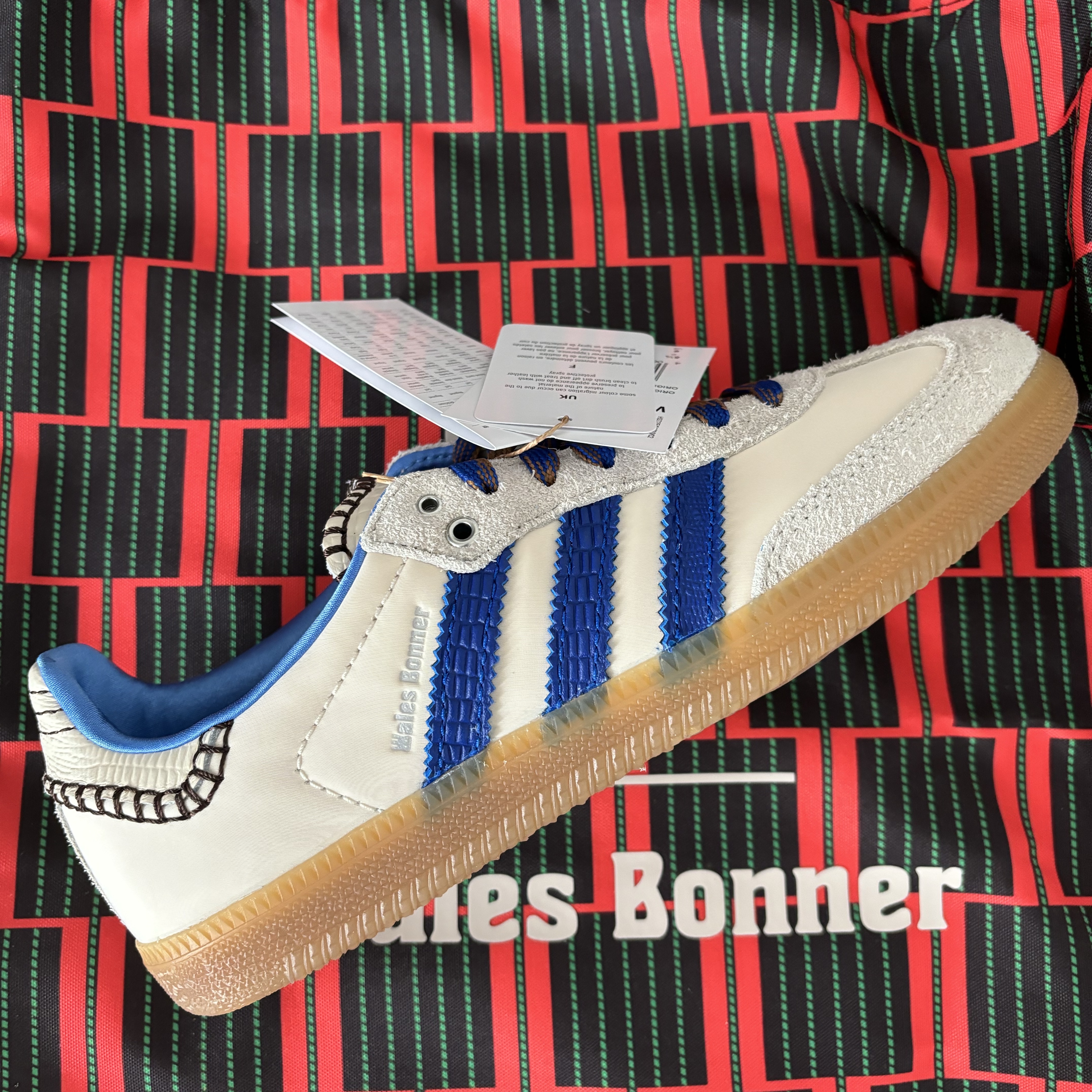 Adidas x Wales Bonner Samba Wonder Clay Royal Blue 착용 스타일
