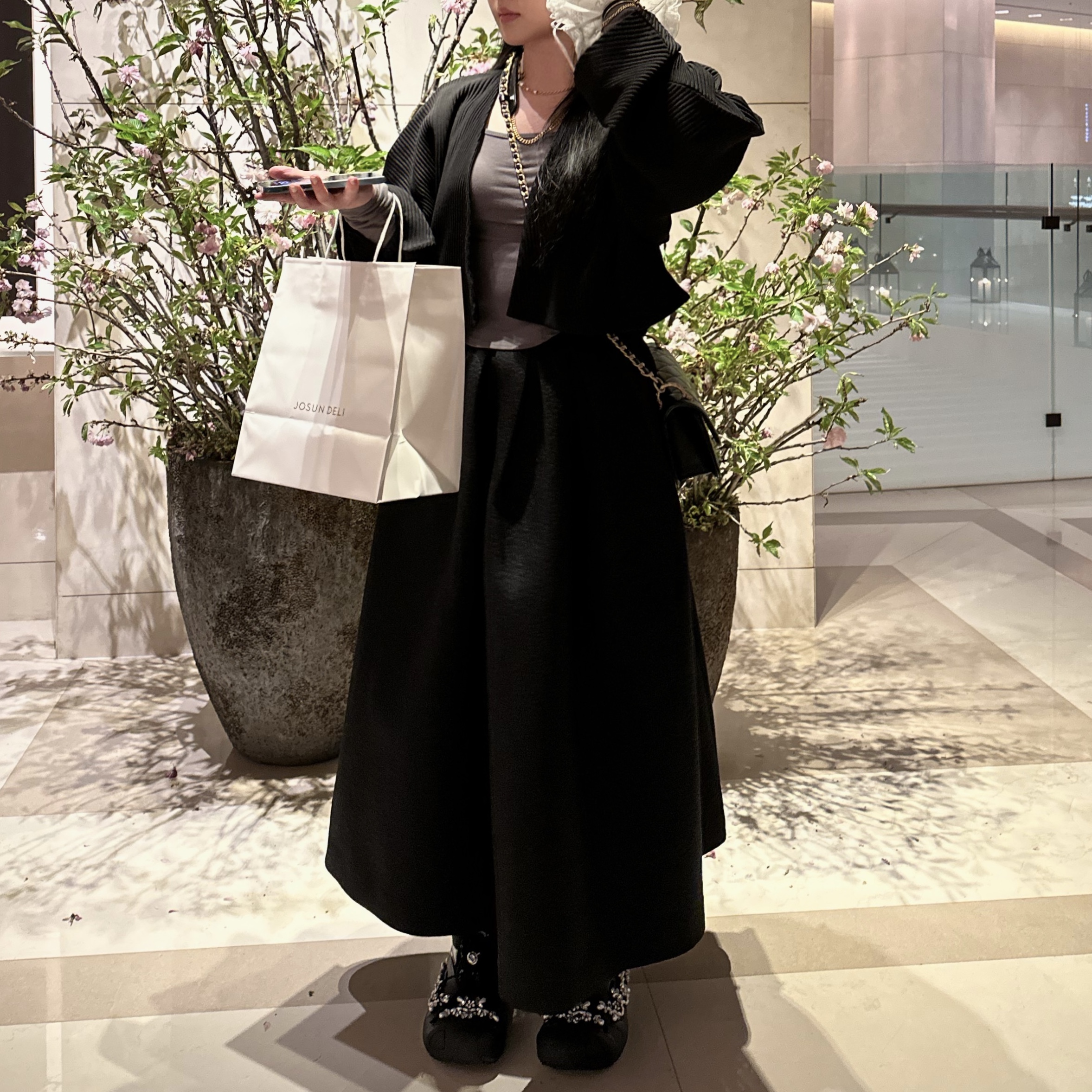 (W) Crocs x Simone Rocha Quick Trail Low Black 착용 스타일