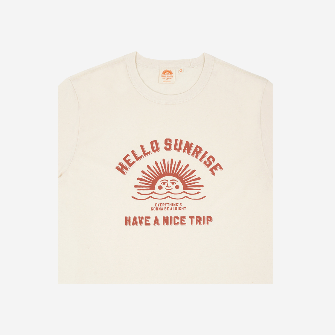 헬로선라이즈 빈티지 아치 로고 티 아이보리(Hello Sunrise VTG Arch Logo Tee Ivory) - 3