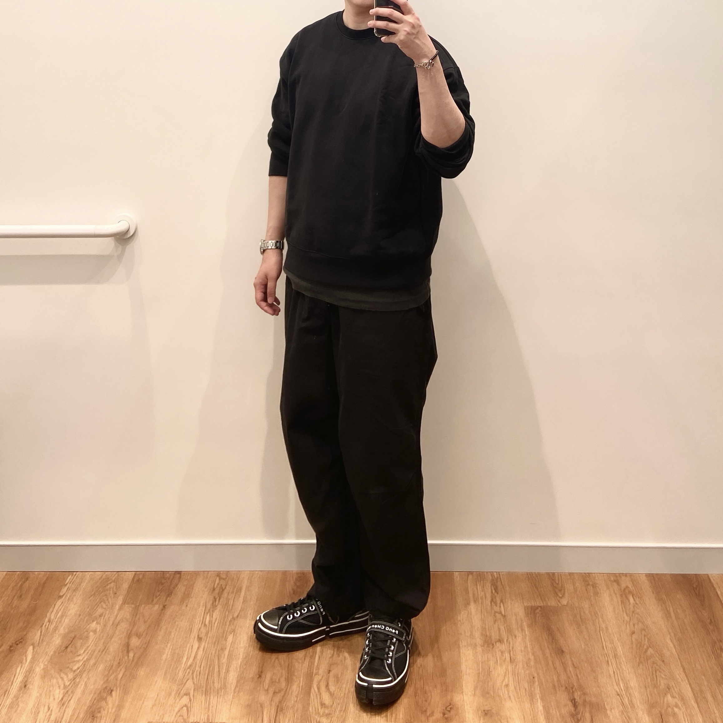 Converse x Feng Chen Wang Chuck 70 Ox 2-in-1 Black 착용 스타일