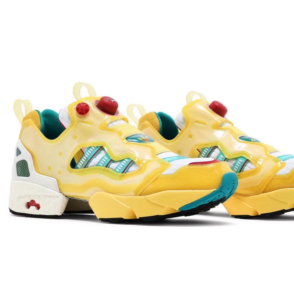 Adidas x Reebok ZX Fury Spring Yellow Equipment Green 착용 스타일 - 1