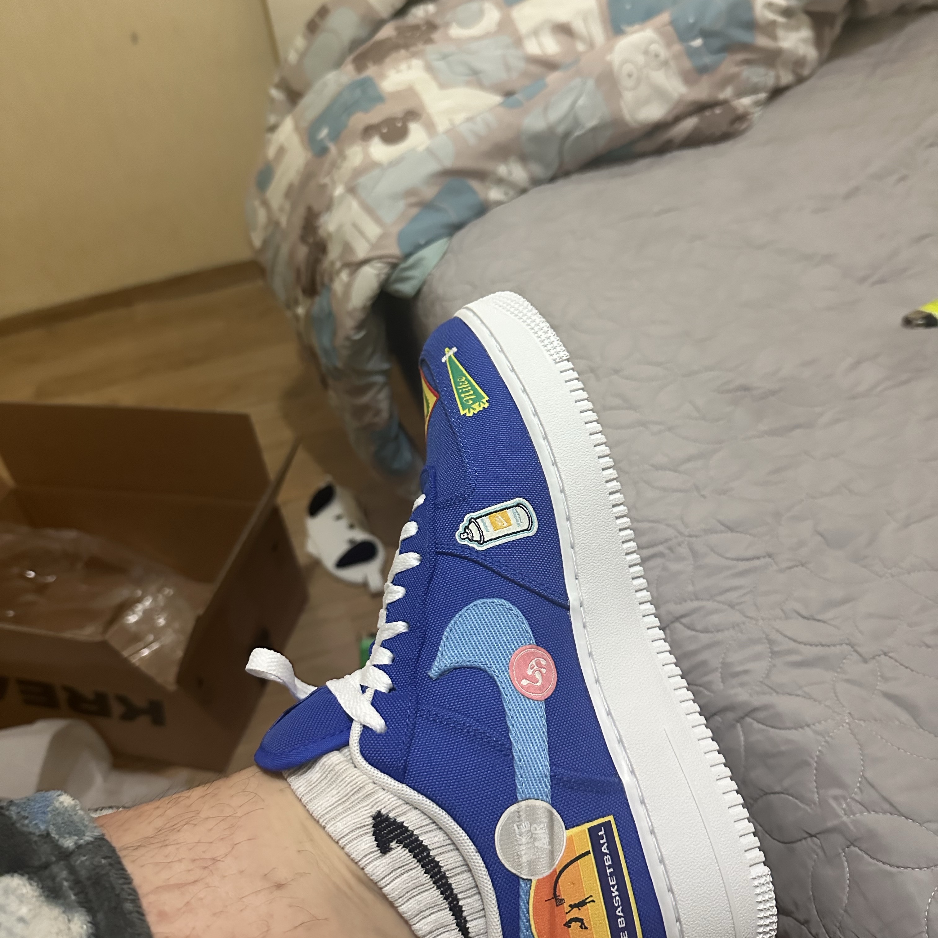 Nike Air Force 1 '07 PRM Patched Up 착용 스타일