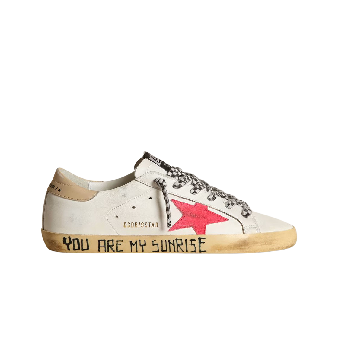 GWF00101-F003195-11173 (W) Golden Goose Superstar Lobster Suede Star Sand Leather Heel Tab Sneakers