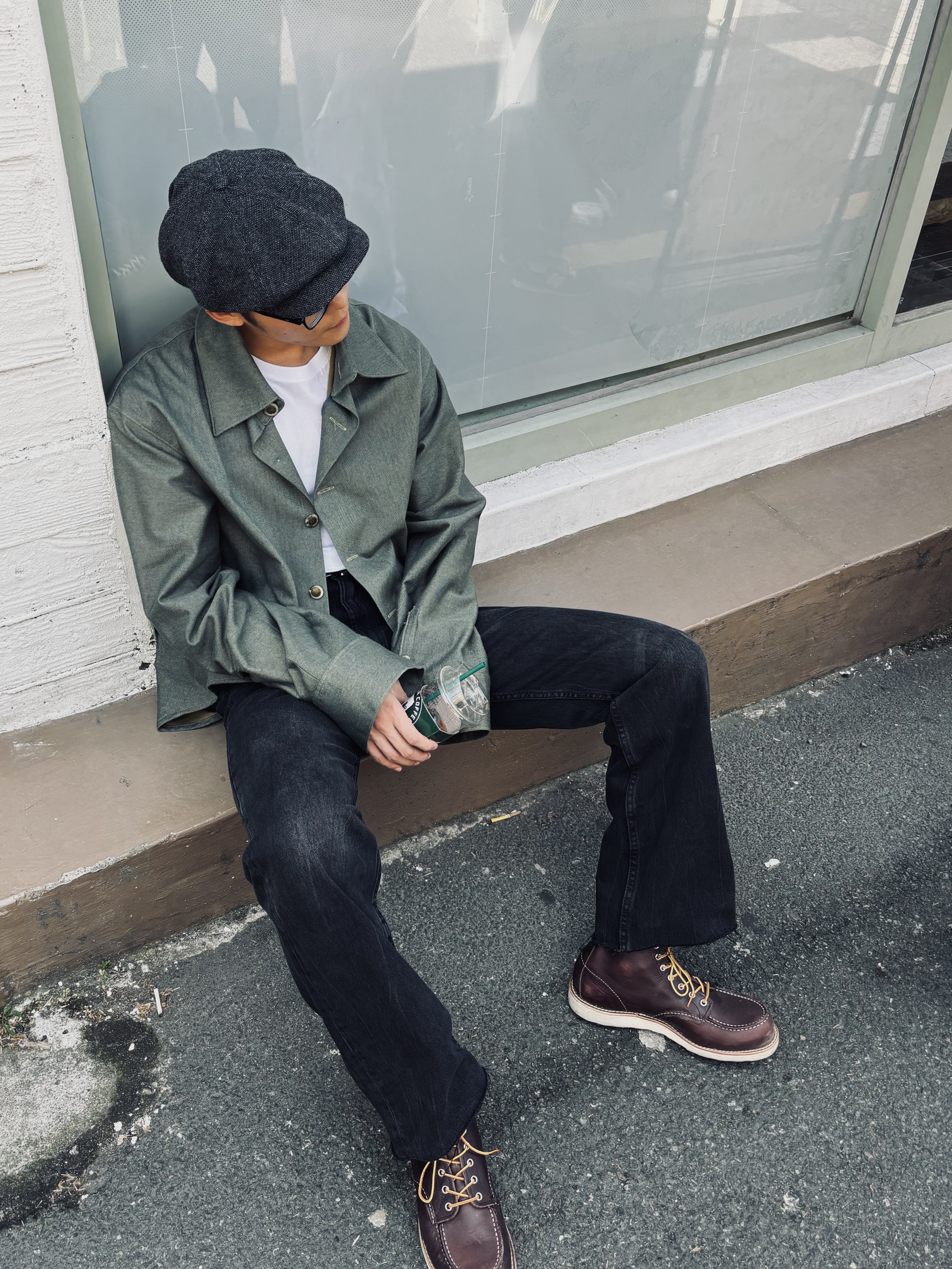 Red Wing 6 Inch Classic Moc Toe 8847 Black Cherry Excalibur - D 착용 스타일 - 2